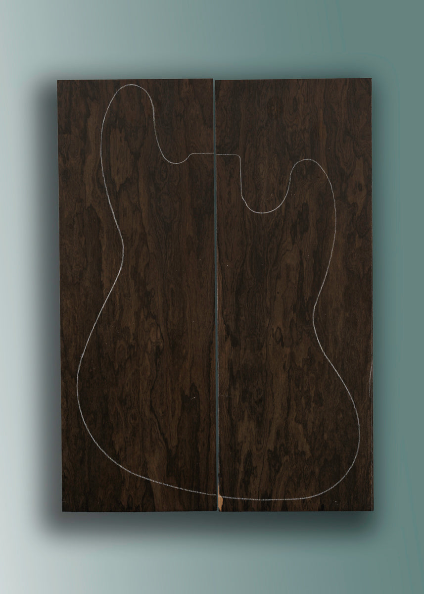 Ziricote Electric Guitar/Bass Drop Top 07 Allied Lutherie