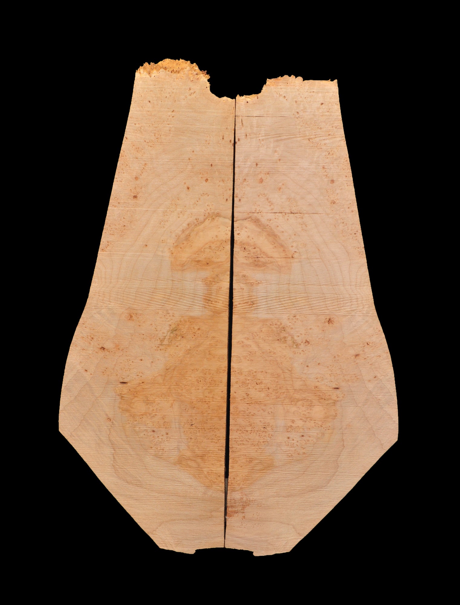 Burl Maple Carved Top