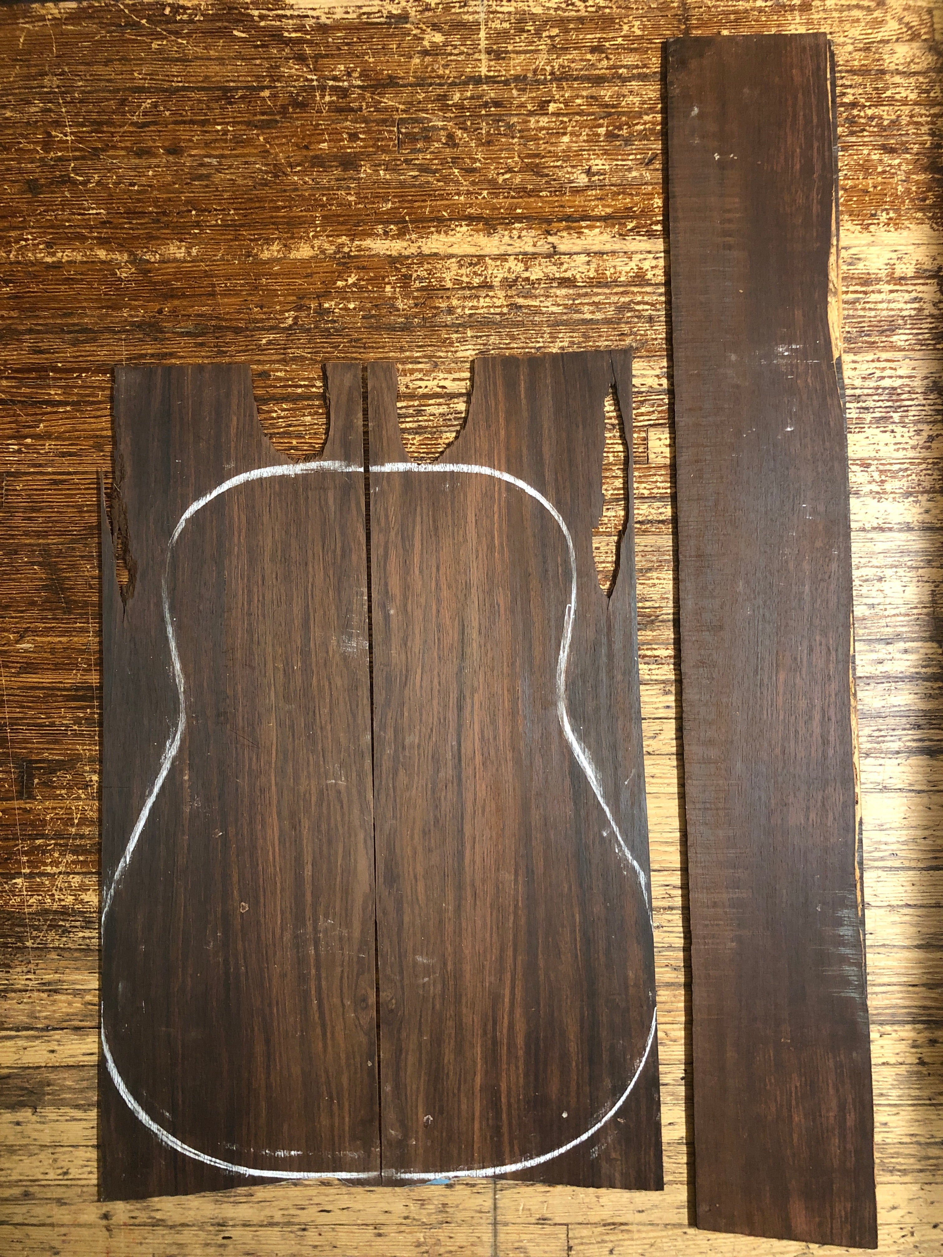 Cocobolo Acoustic Guitar Back & Sides Set 12 - Old Stock