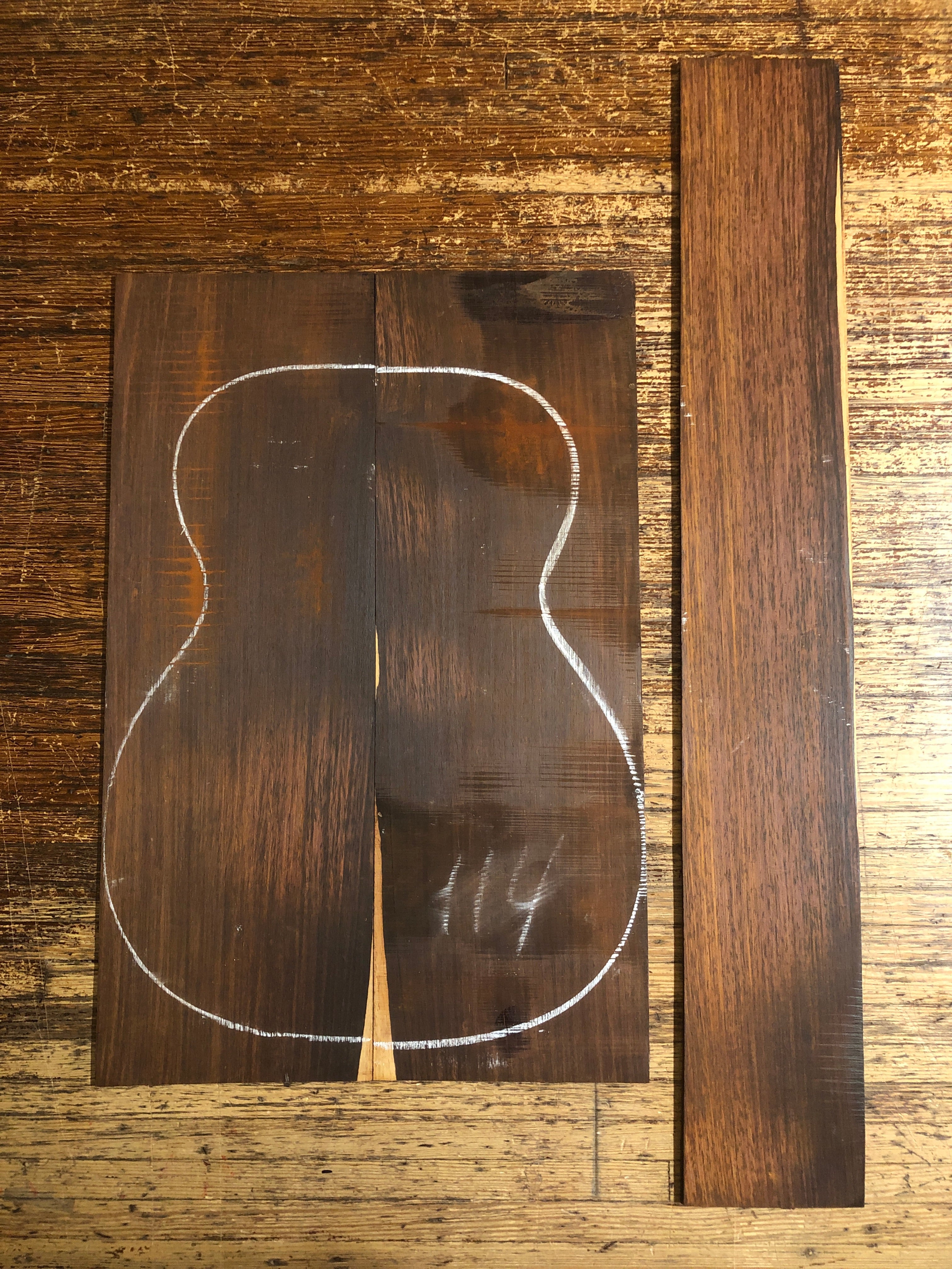 Cocobolo Acoustic Guitar Back & Sides Set 13 - Old Stock