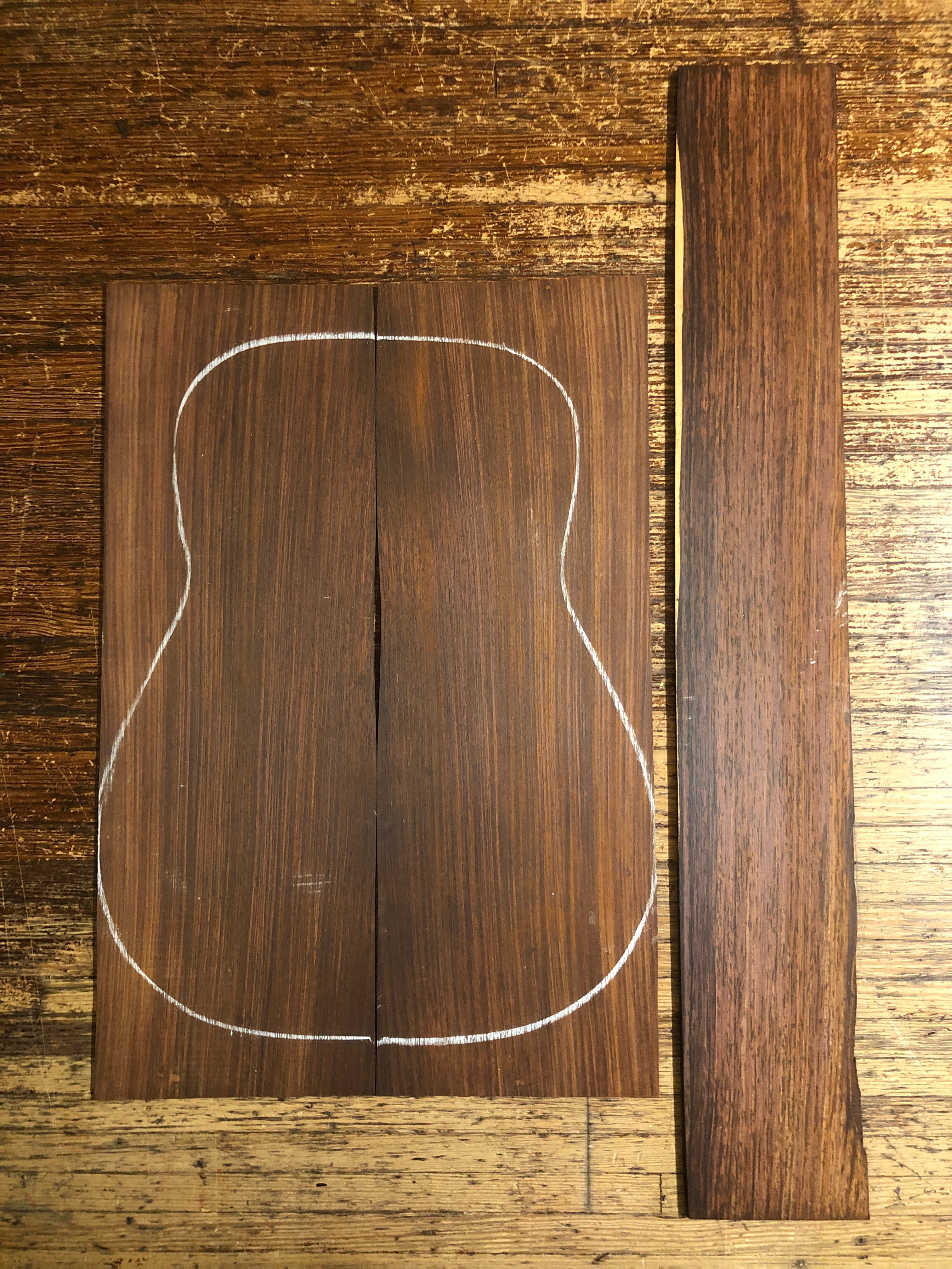 Cocobolo Acoustic Guitar Back & Sides Set 14
