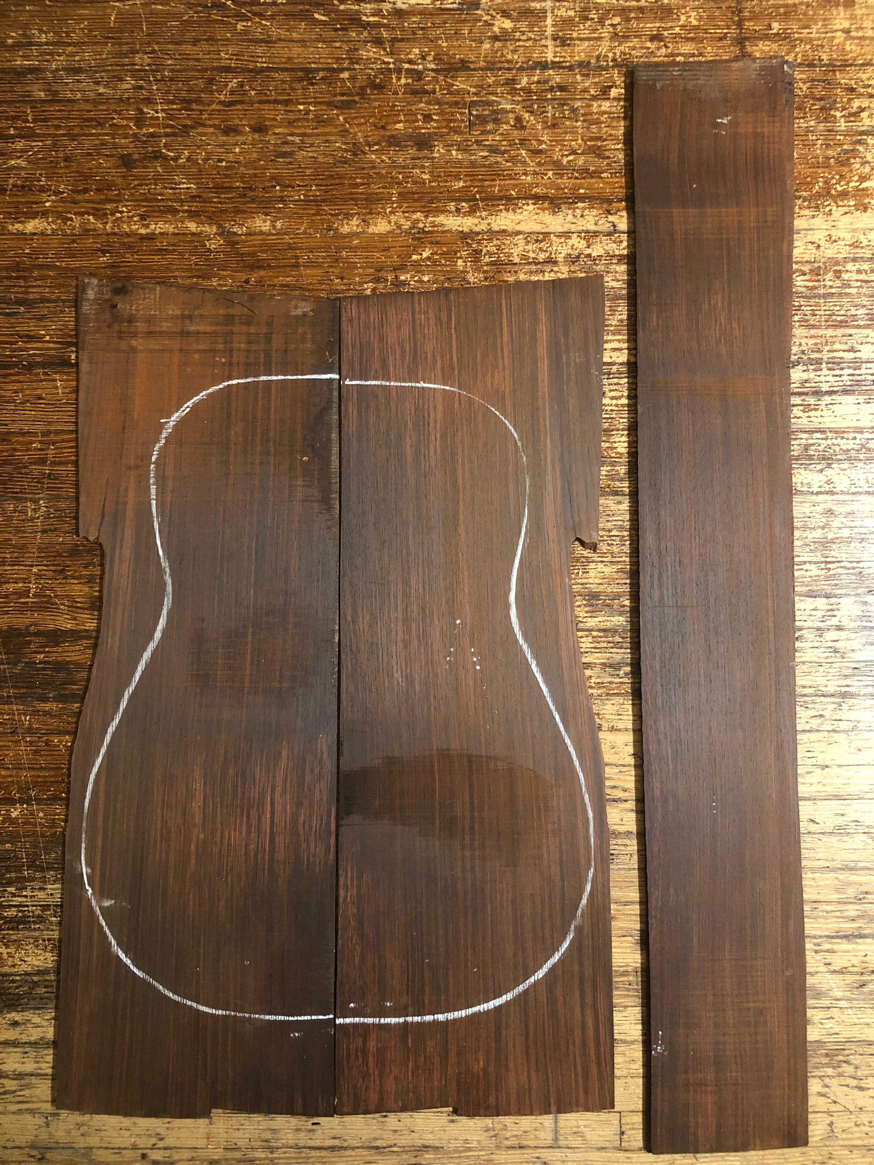 Cocobolo Acoustic Guitar Back & Sides Set 16