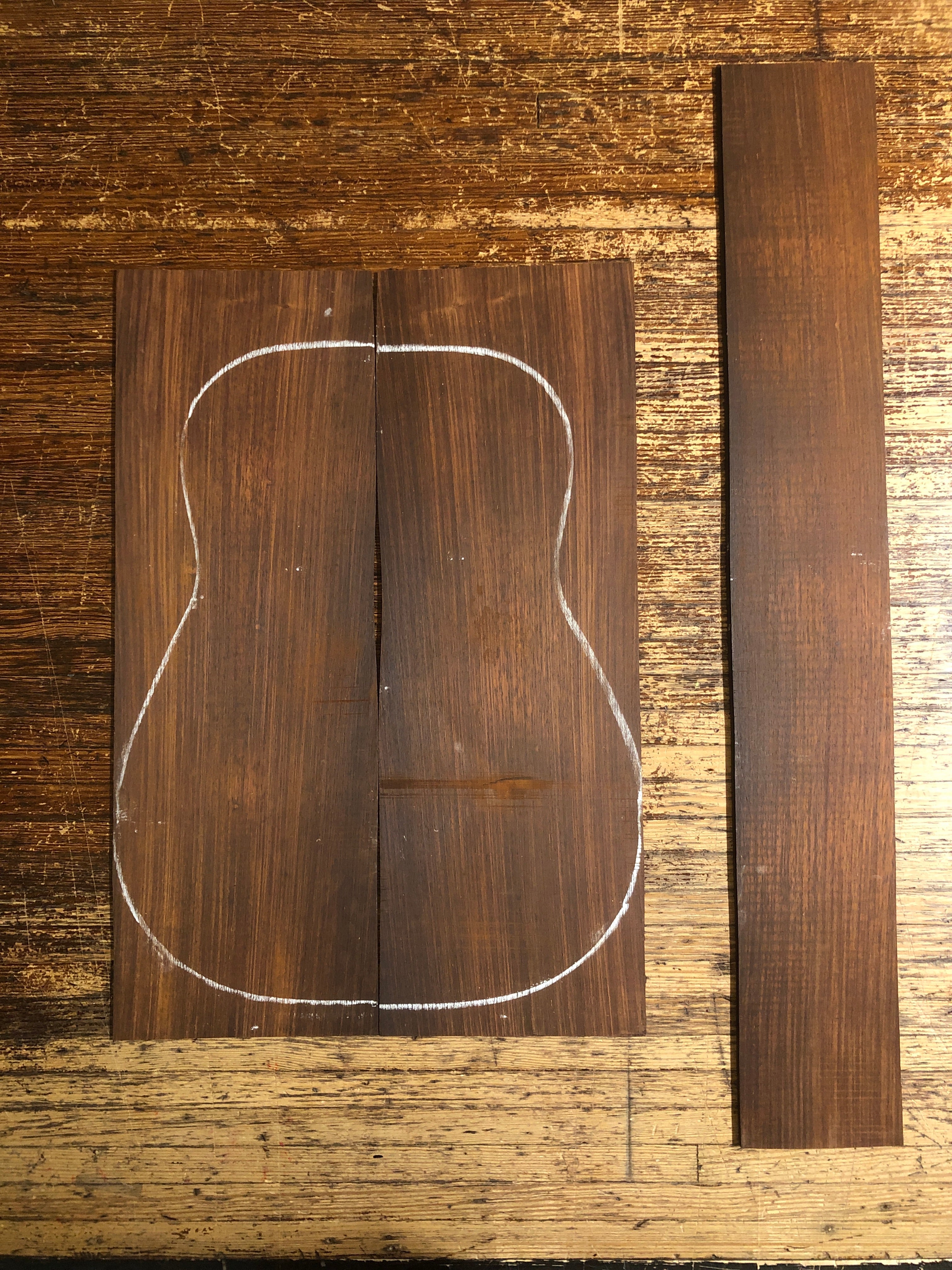 Cocobolo Acoustic Guitar Back & Sides Set 17