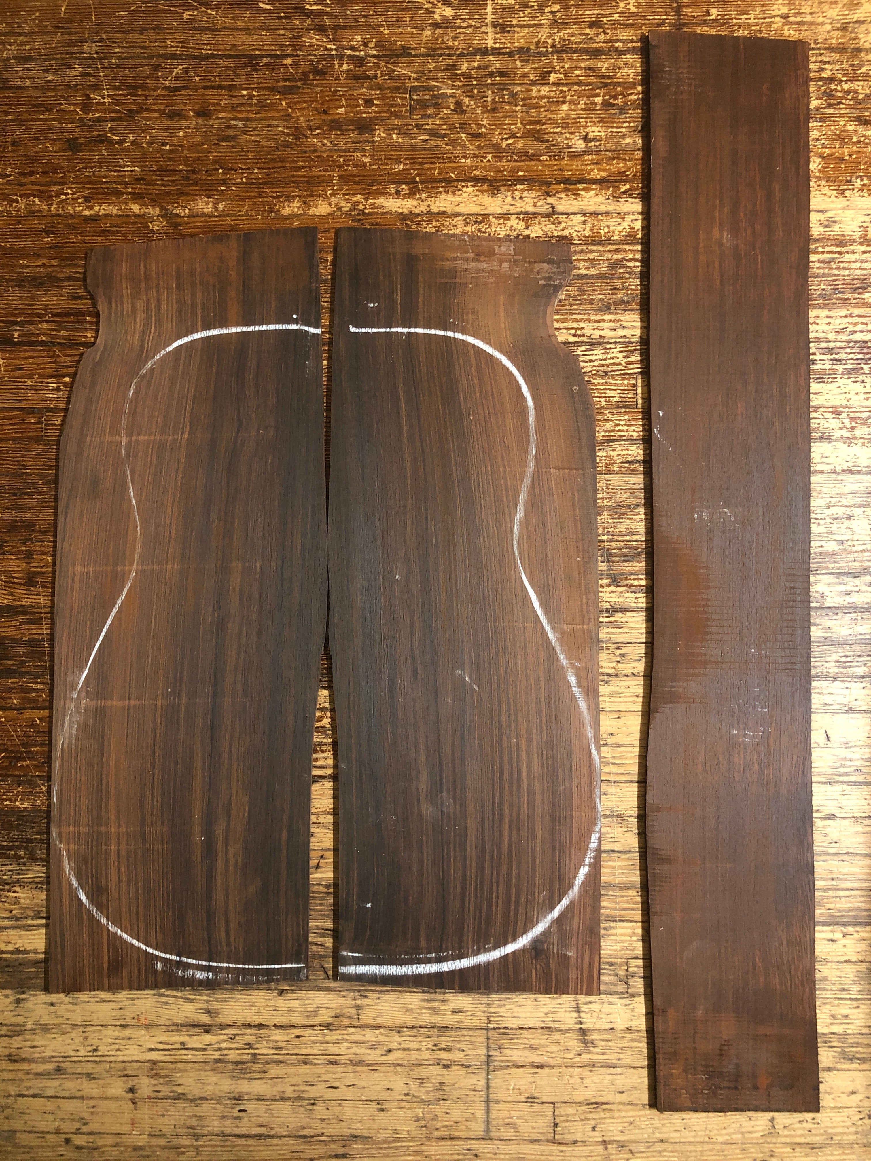Cocobolo Acoustic Guitar Back & Sides Set 21