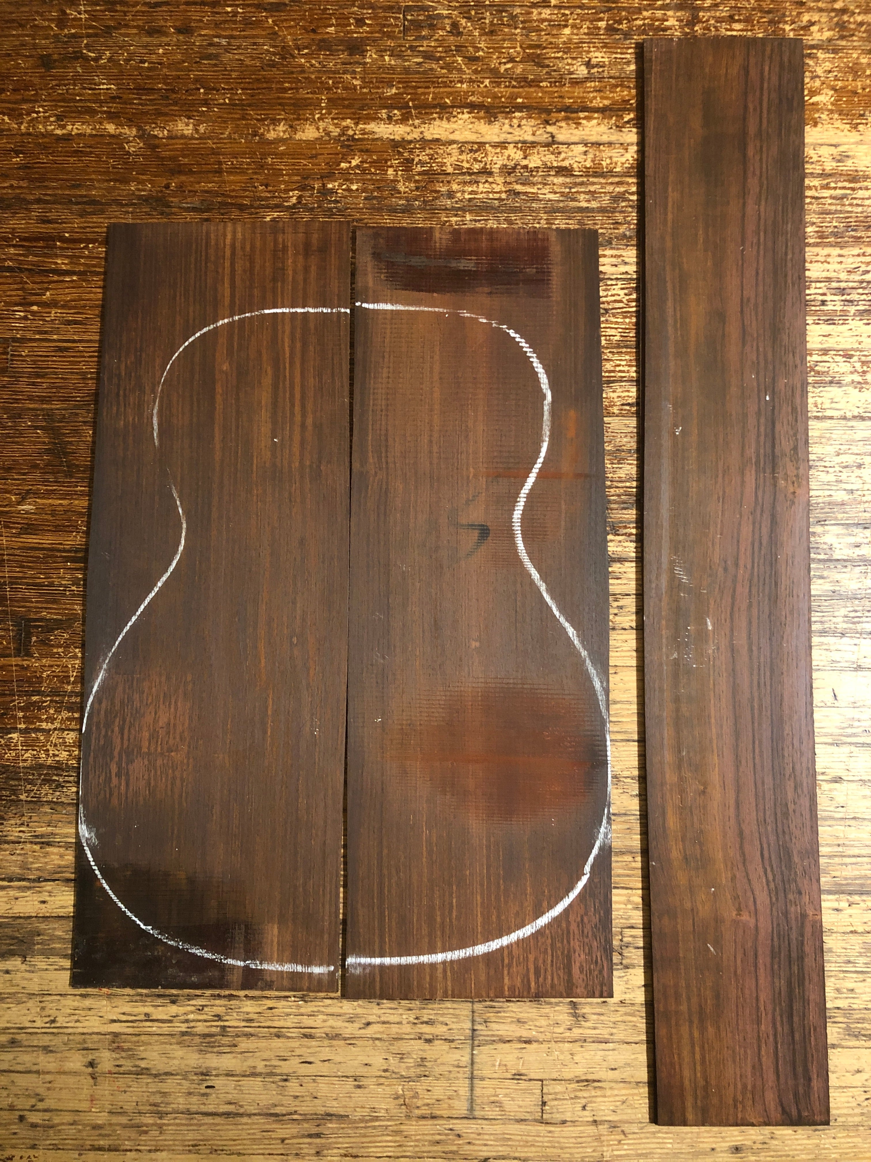 Cocobolo Acoustic Guitar Back & Sides Set 22 - Old Stock
