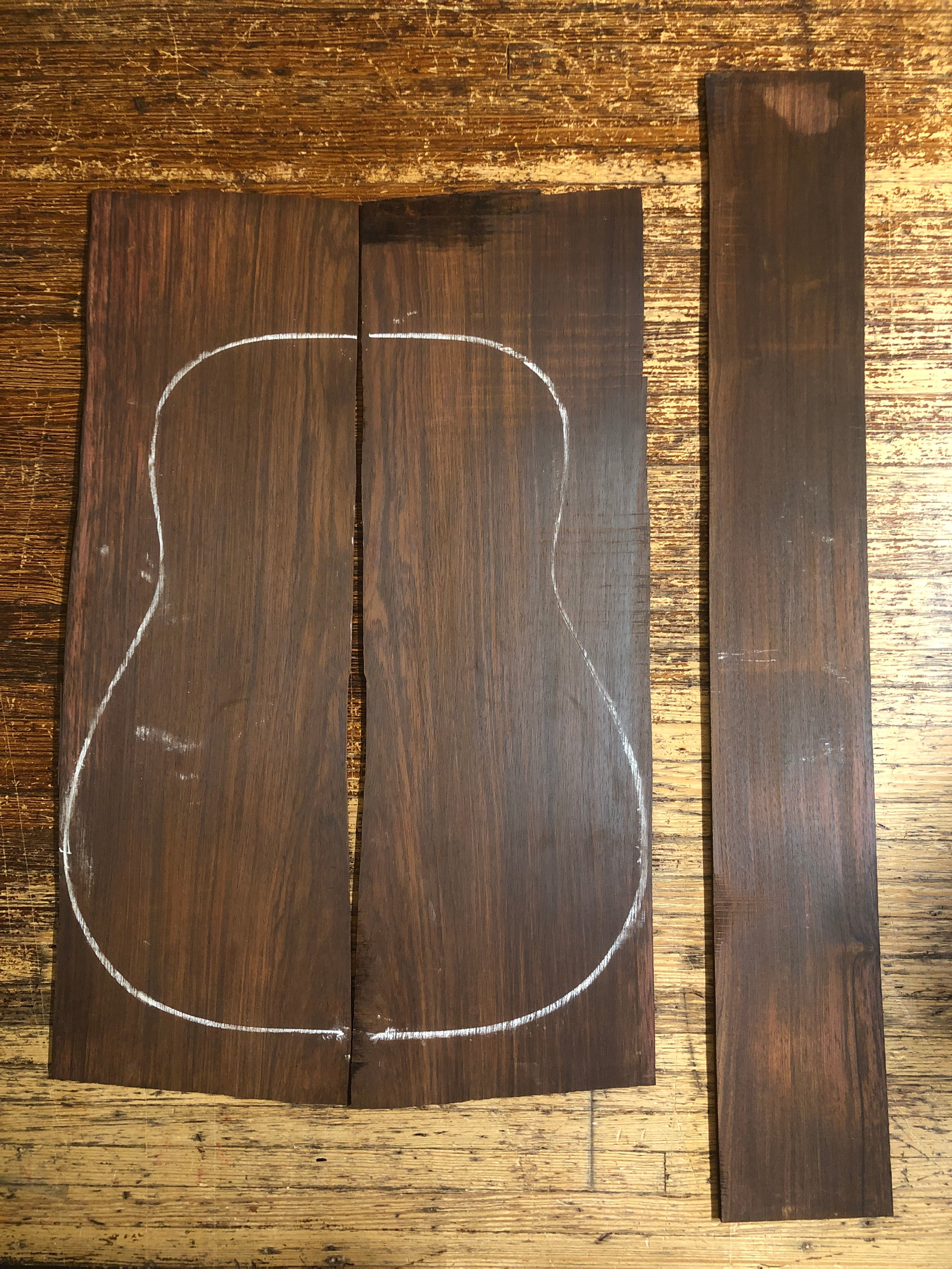 Cocobolo Acoustic Guitar Back & Sides Set 25