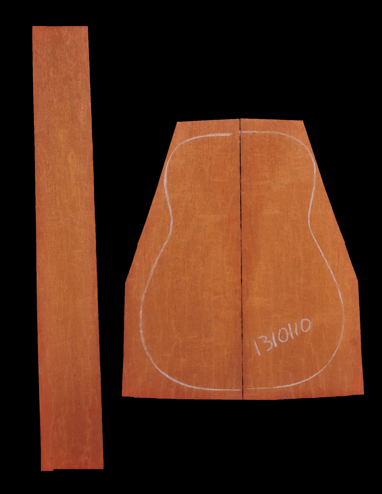 Quilted Mahogany from “The Tree” Acoustic Guitar Back and Sides Set