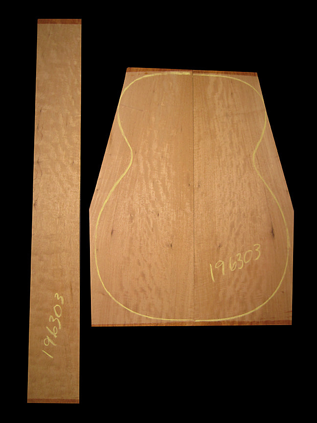 Rope Figure Mahogany Acoustic Guitar Back and Sides Set