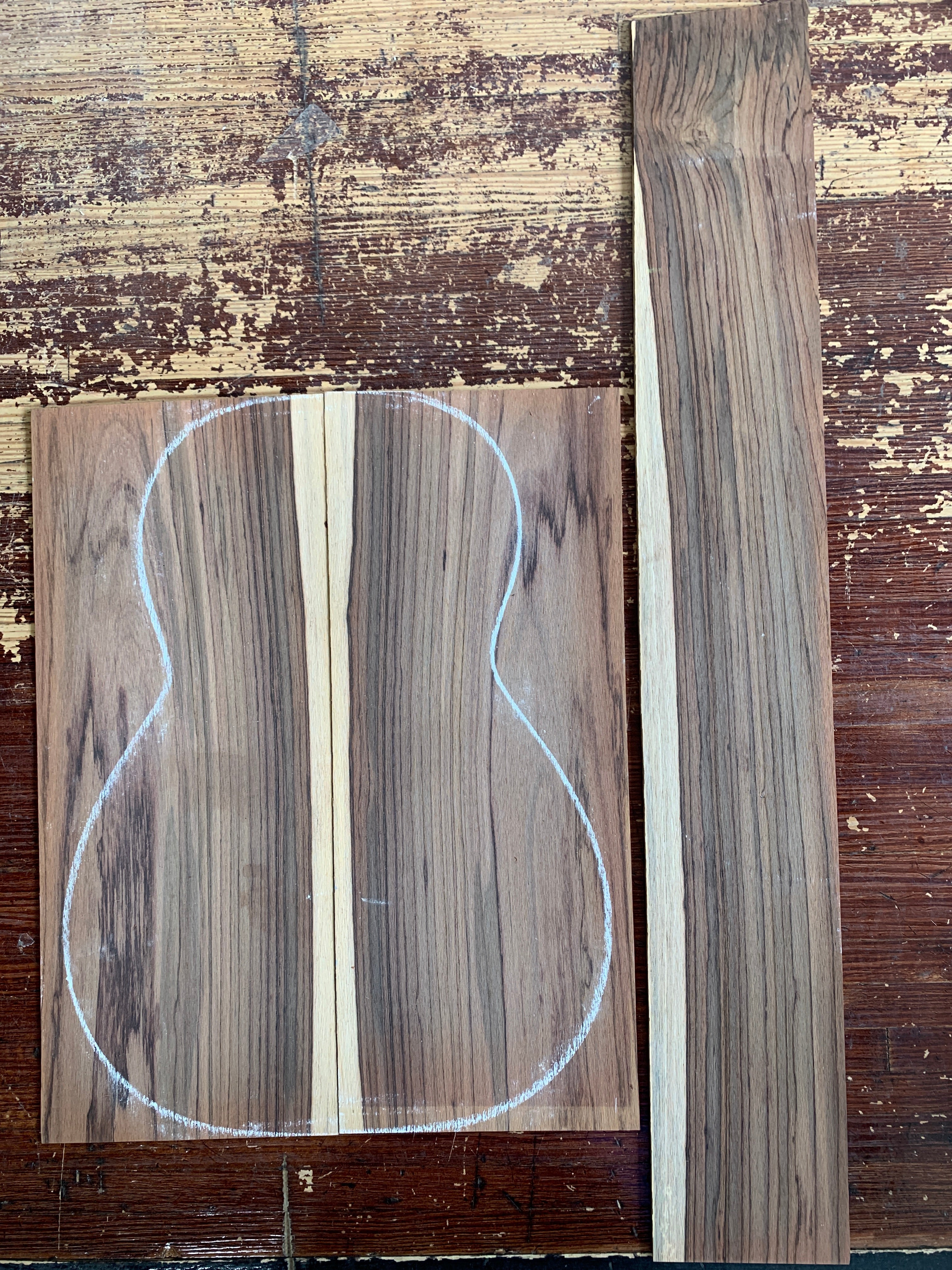 Brazilian Rosewood (Laminate Sides and Back) Irving Sloan Wood (Sadowsky Collection)