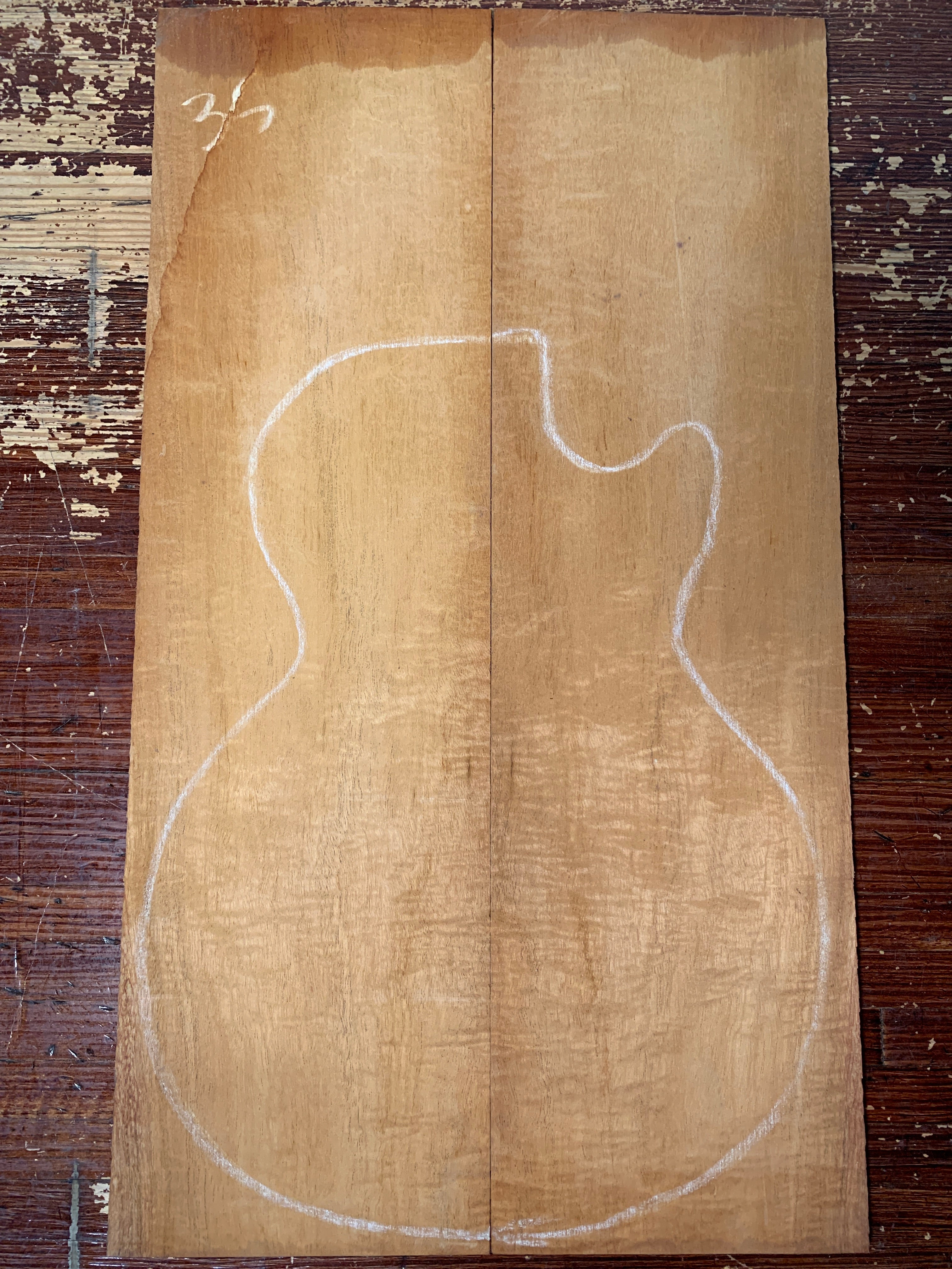 Figured Mahogany Drop Top