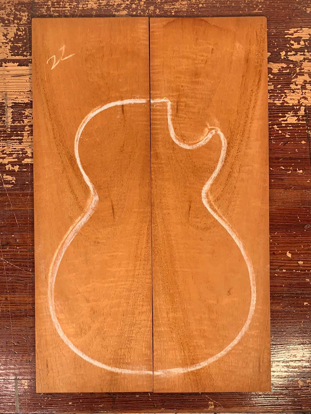 Figured Mahogany Drop Top
