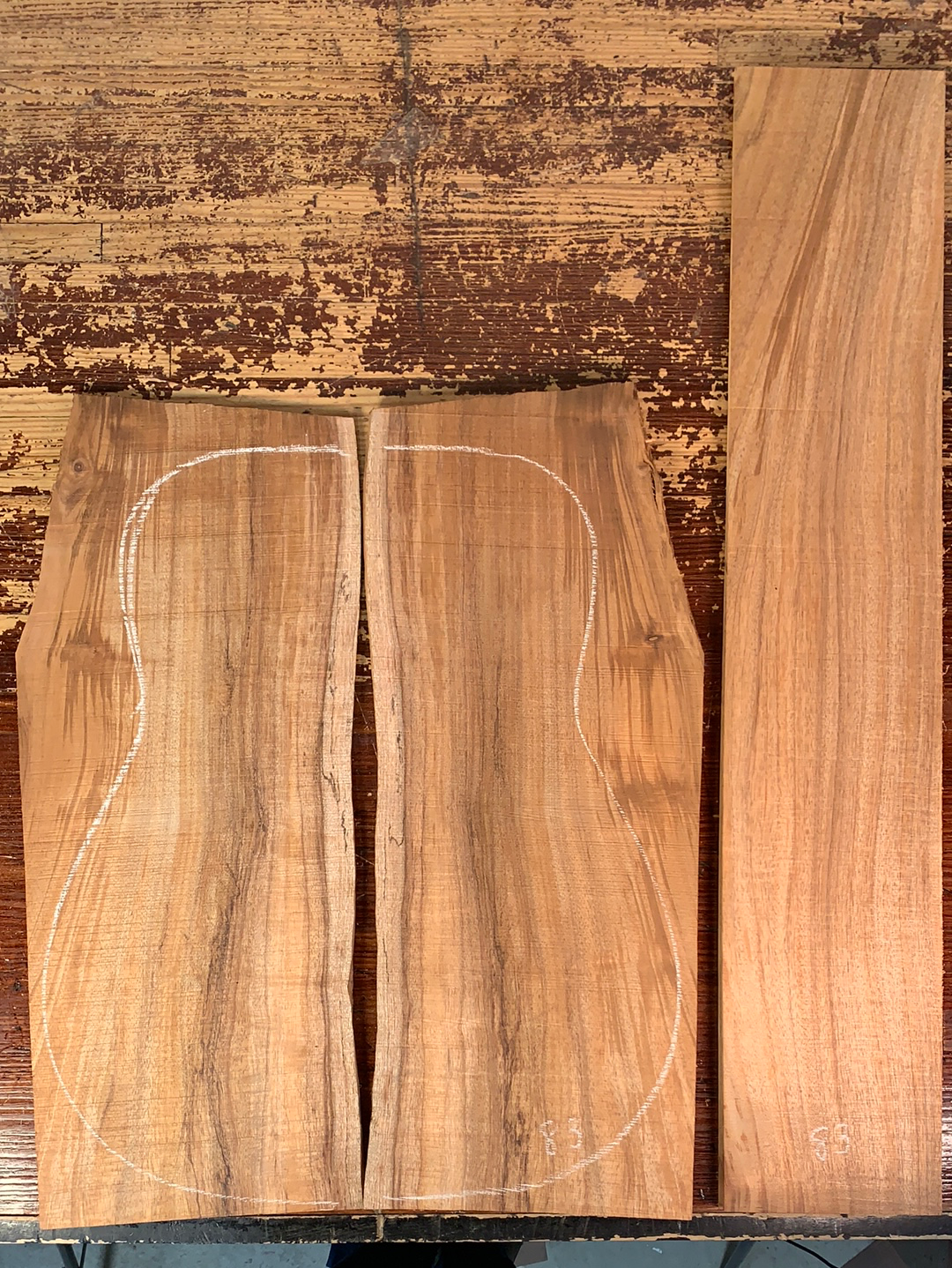 Koa Acoustic Guitar Back and Sides Set 83