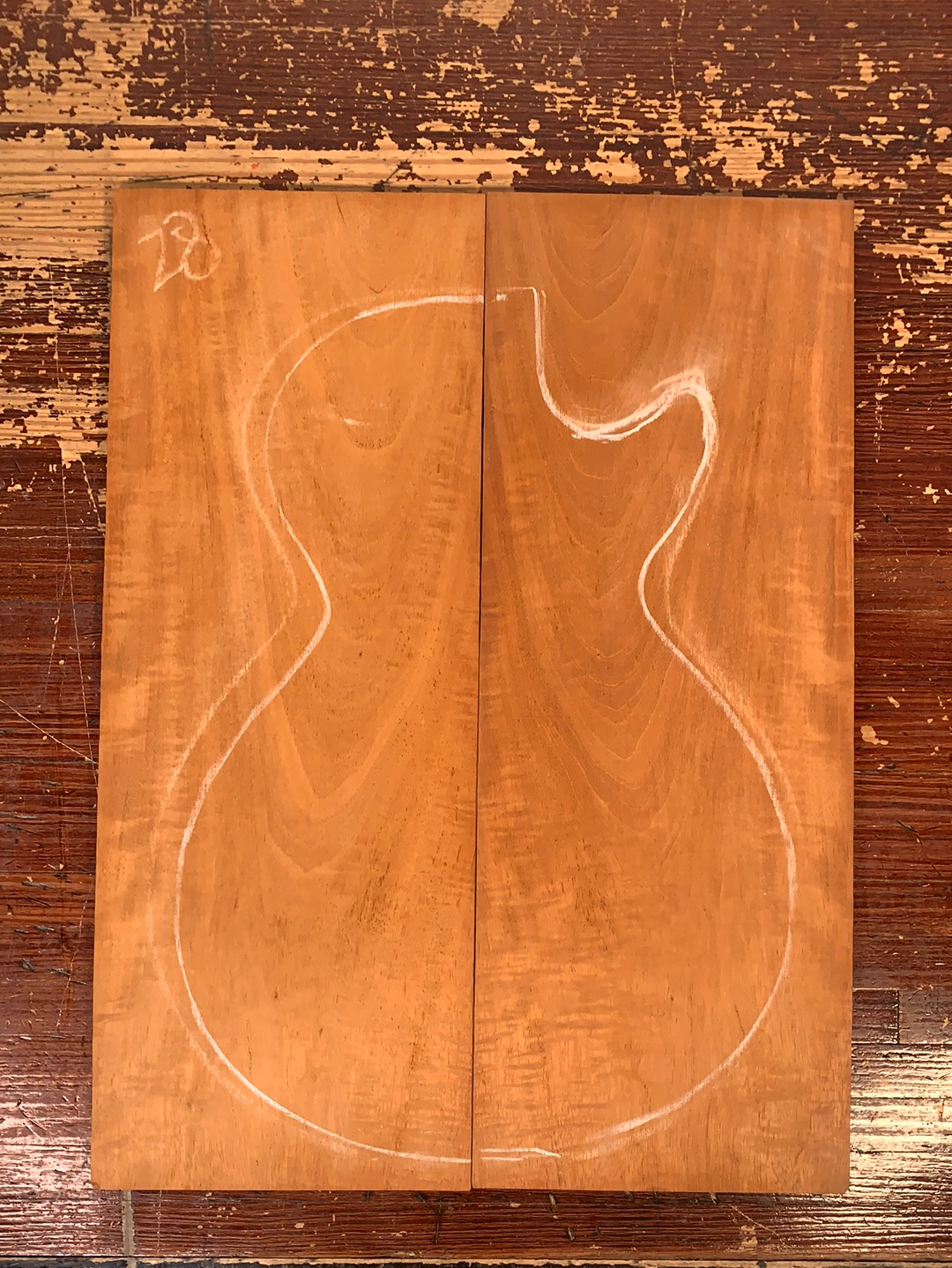 Figured Mahogany Drop Top