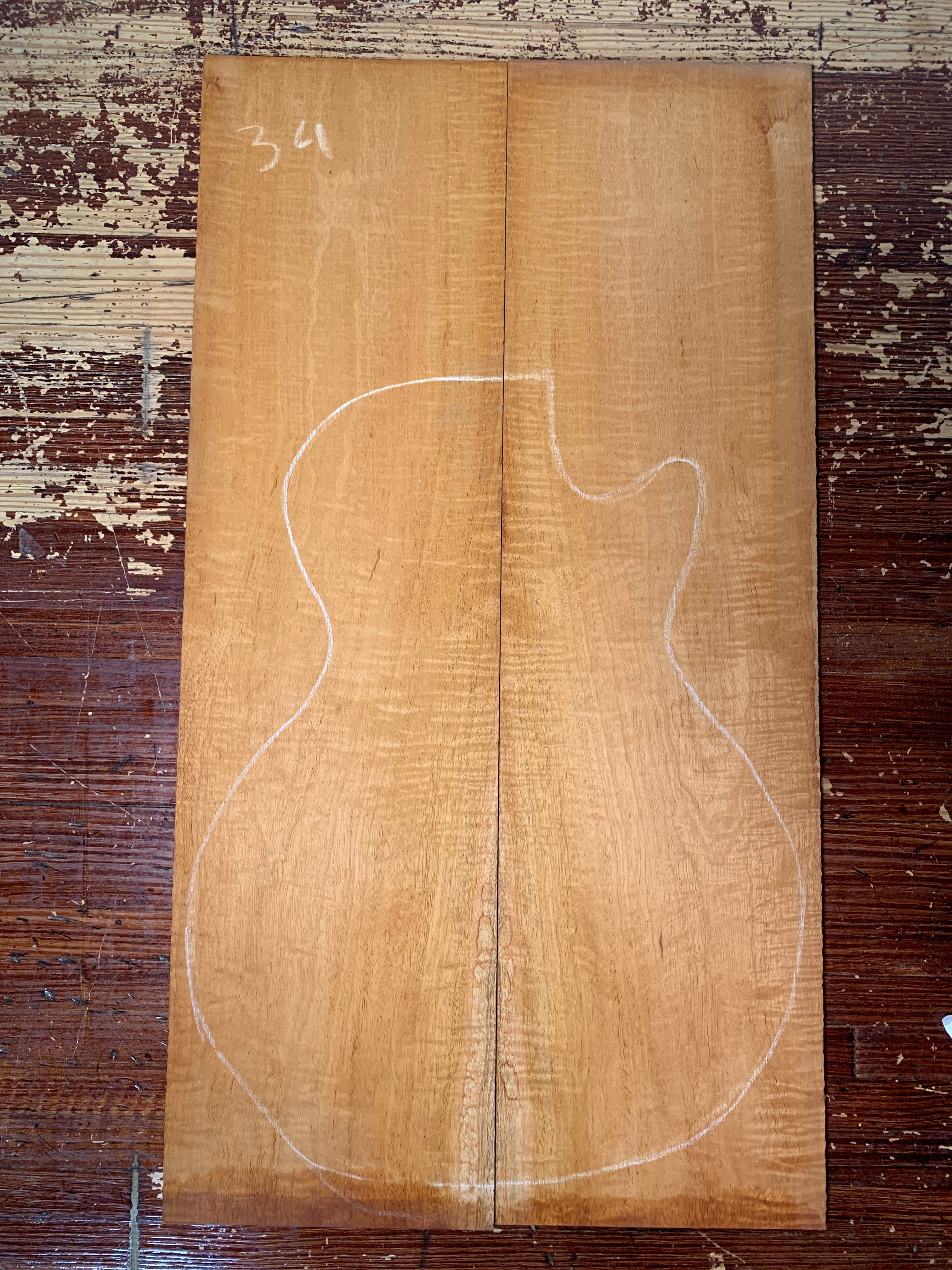 Figured Mahogany Drop Top
