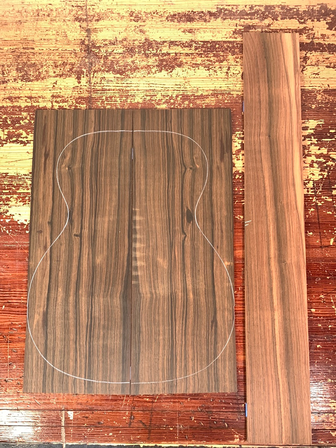 Malaysian Blackwood Acoustic Guitar Back and Sides Set 4