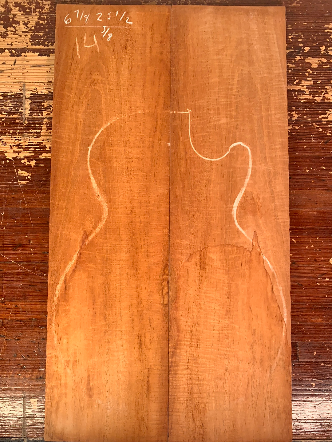 Figured Mahogany Drop Top