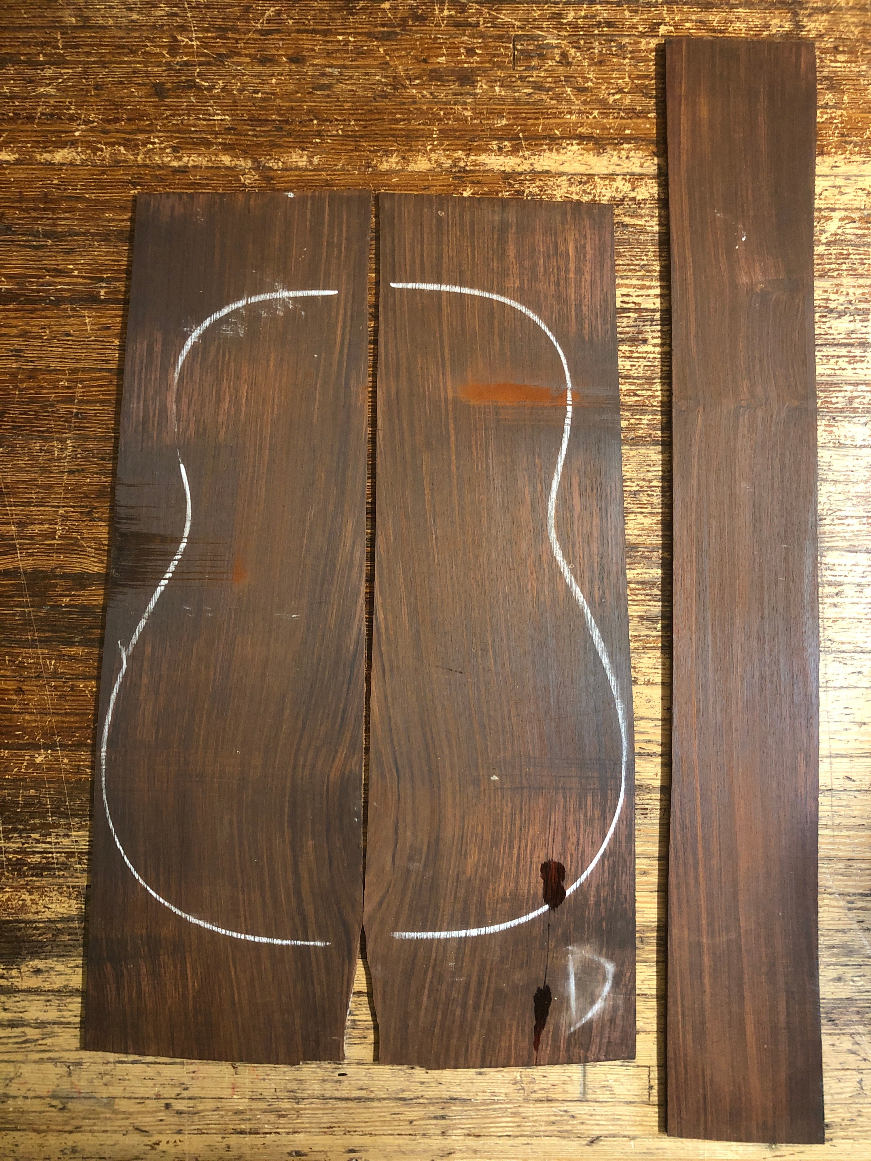 Cocobolo Acoustic Guitar Back & Sides Set 03