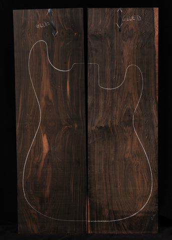 Macassar Ebony Electric Guitar Laminate Top 08