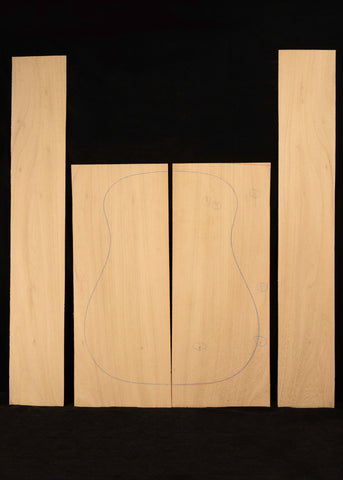 Black Locust Acoustic Guitar Back and Sides Set 06