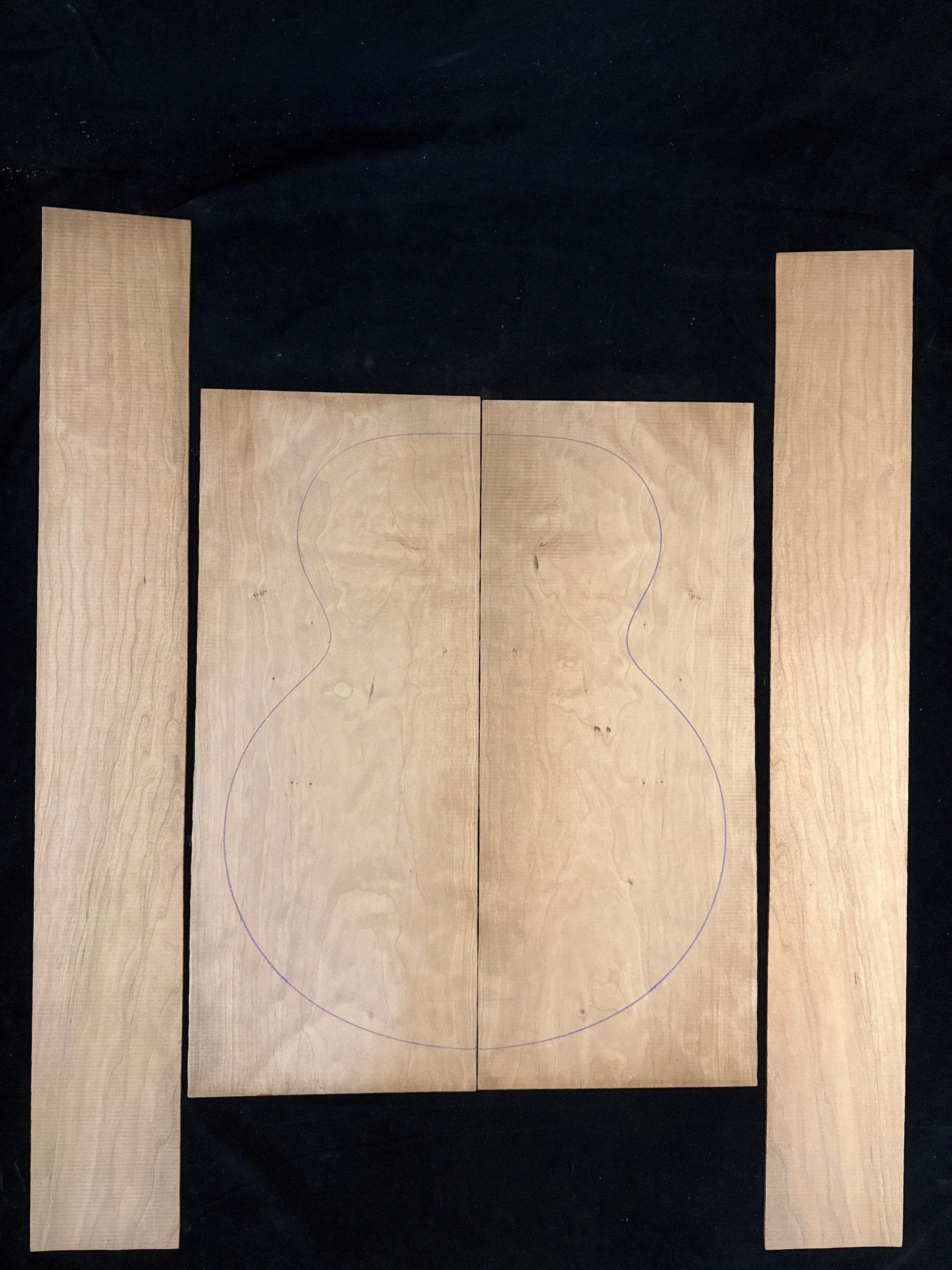 Cherry Acoustic Guitar Back and Sides Set 18
