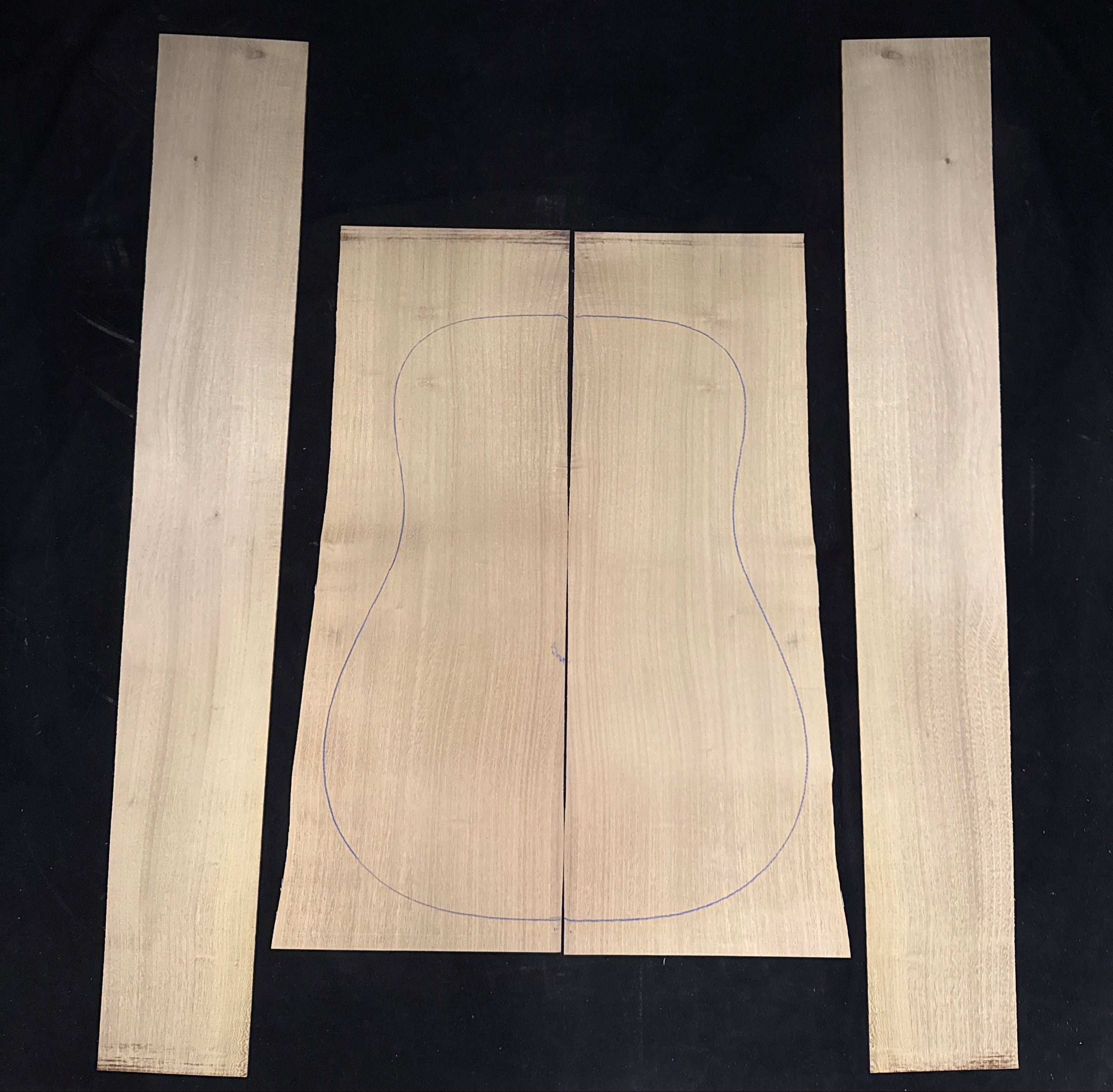 Black Locust Acoustic Guitar Back & Sides Set 26