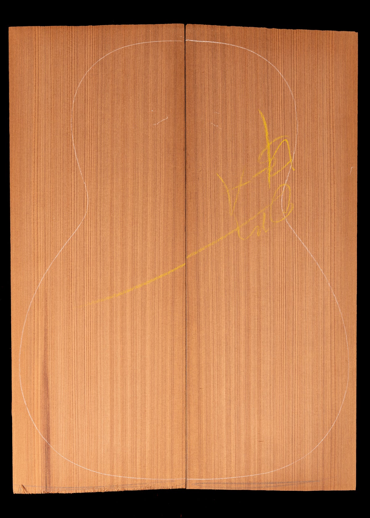 Reclaimed Tunnel Redwood Acoustic Guitar Top 16