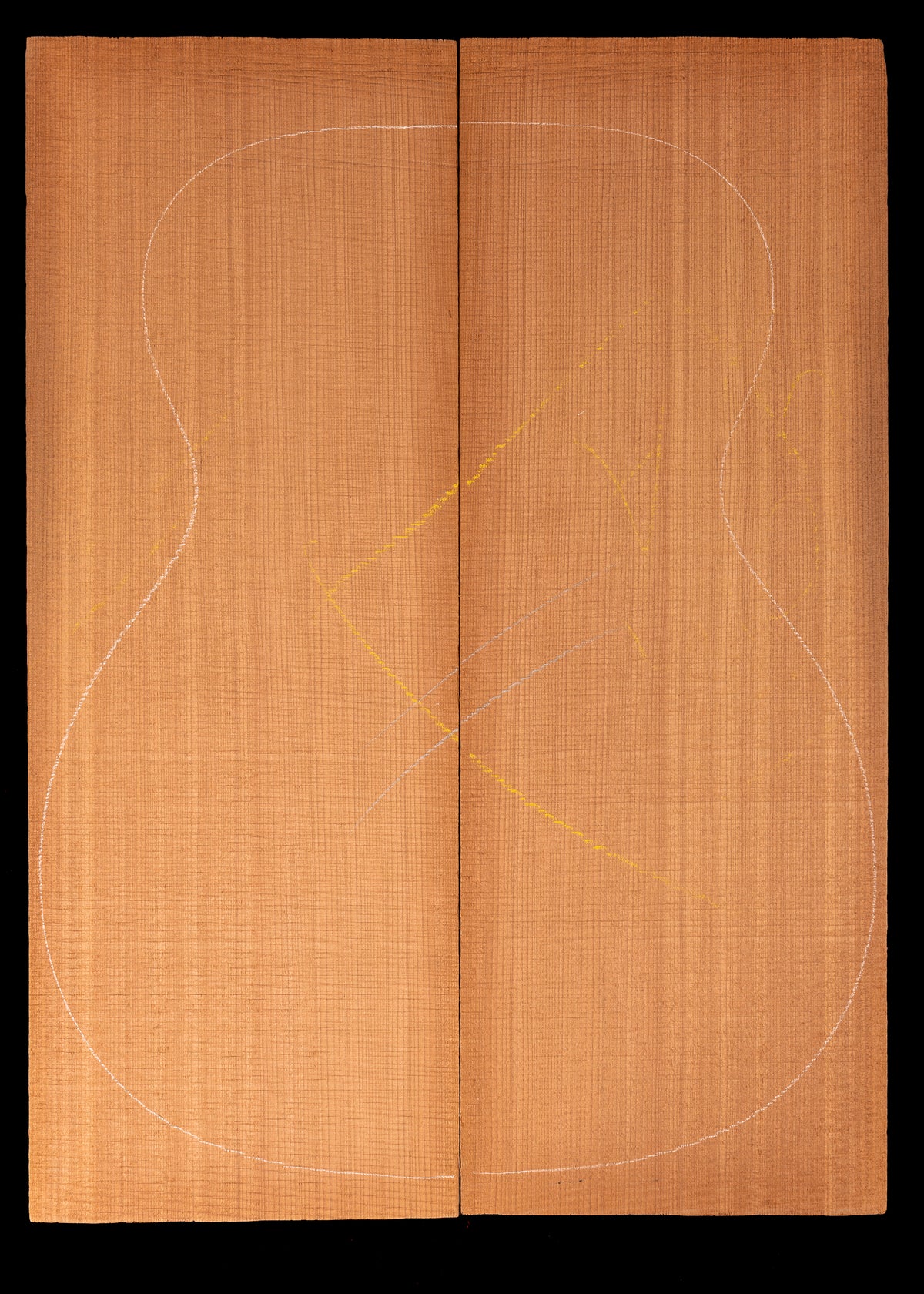 Reclaimed Tunnel Redwood Acoustic Guitar Top 17