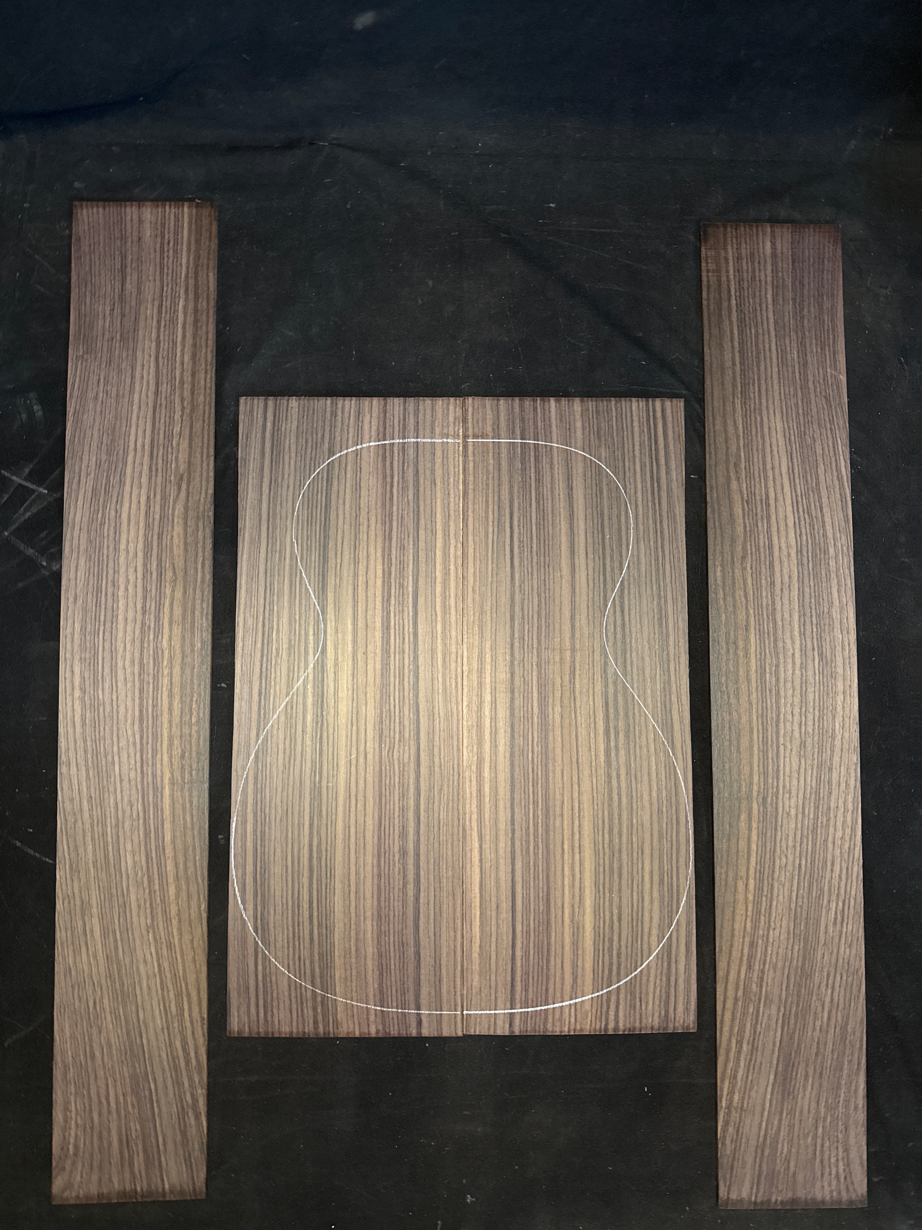 Indian Rosewood Acoustic Guitar Back and Sides Set 100