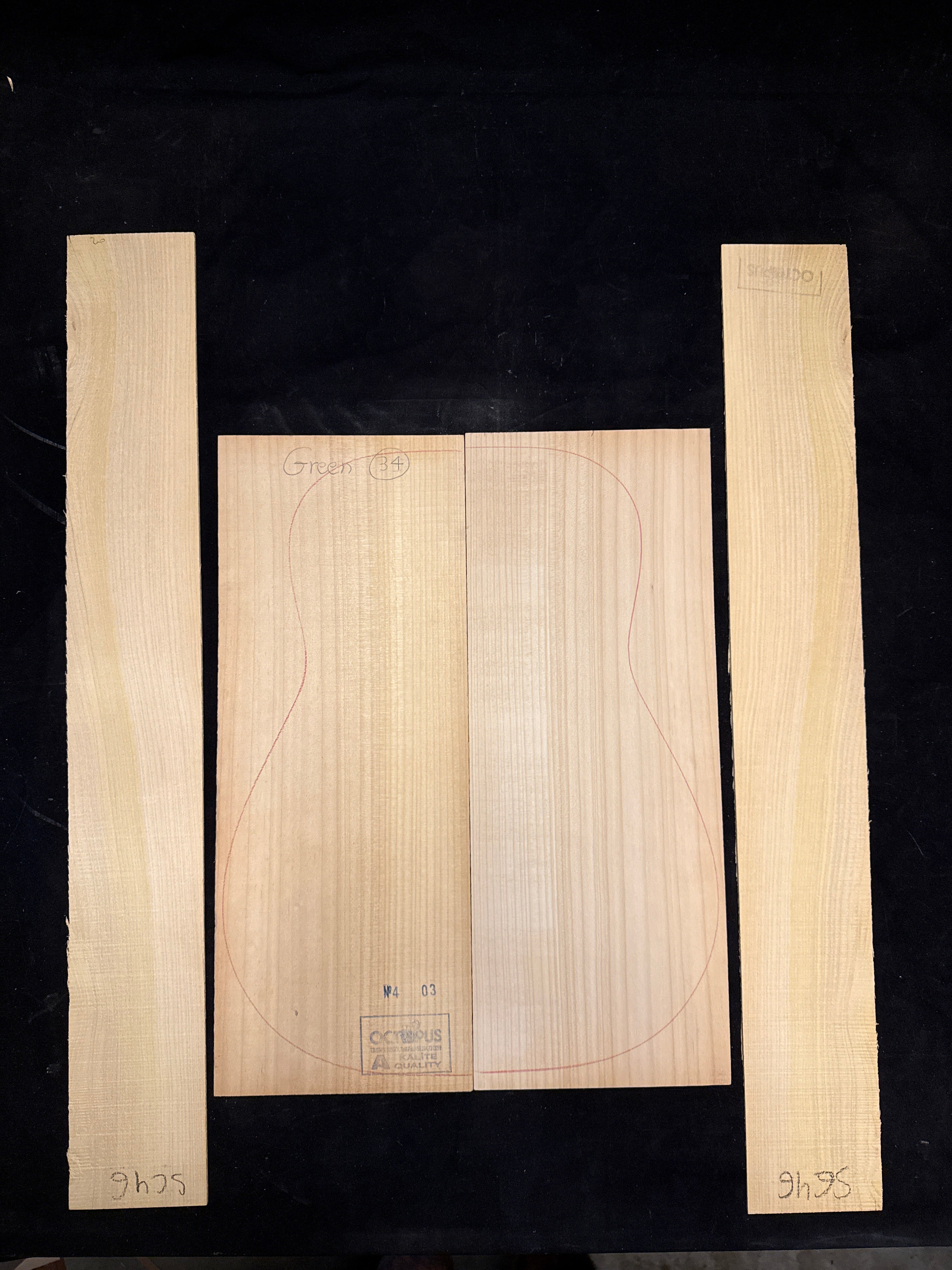 Cypress Acoustic Guitar Back and Sides Set 10