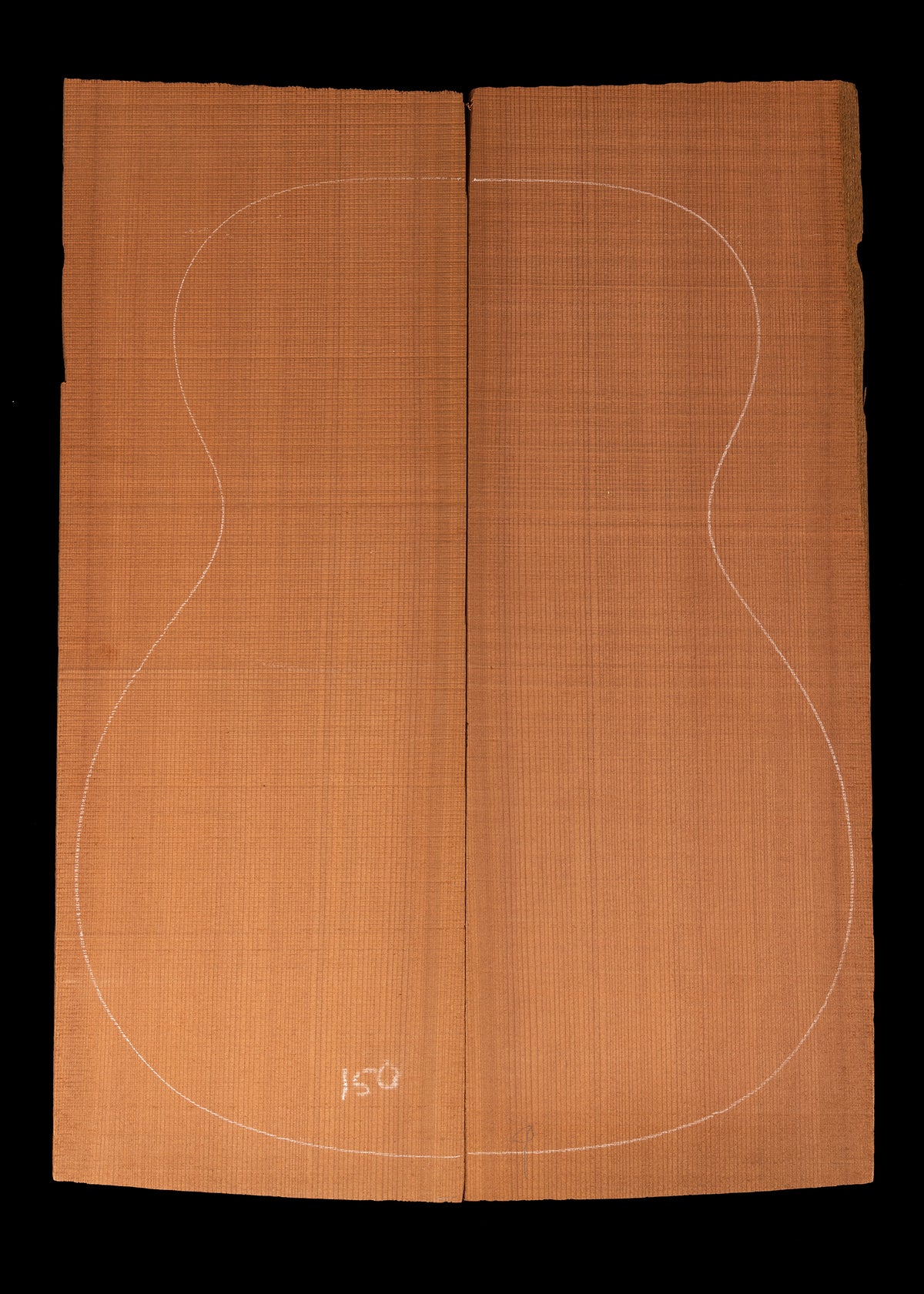 Reclaimed Tunnel Redwood Acoustic Guitar Top 23