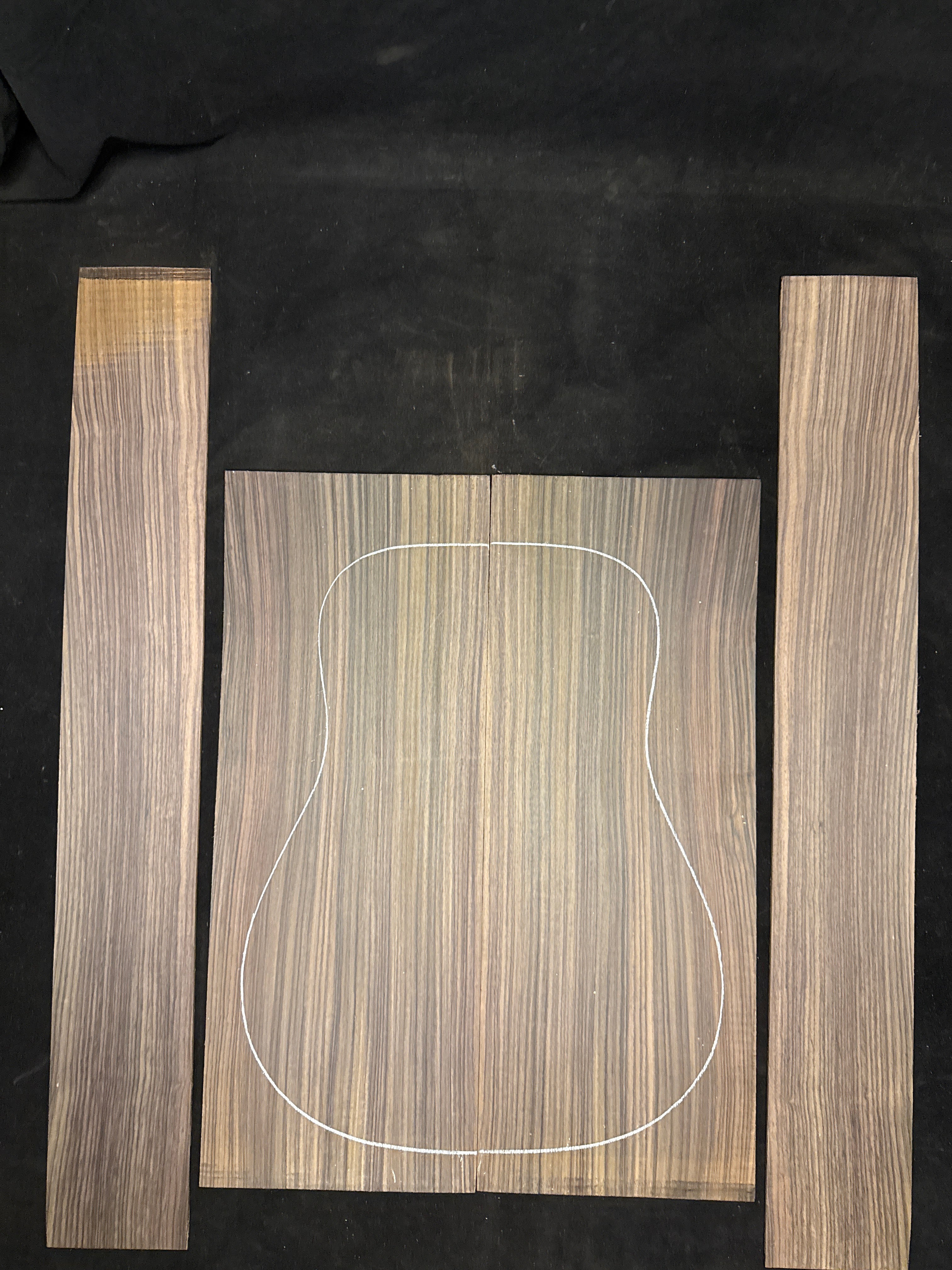 Indian Rosewood Acoustic Guitar Back and Sides Set 64
