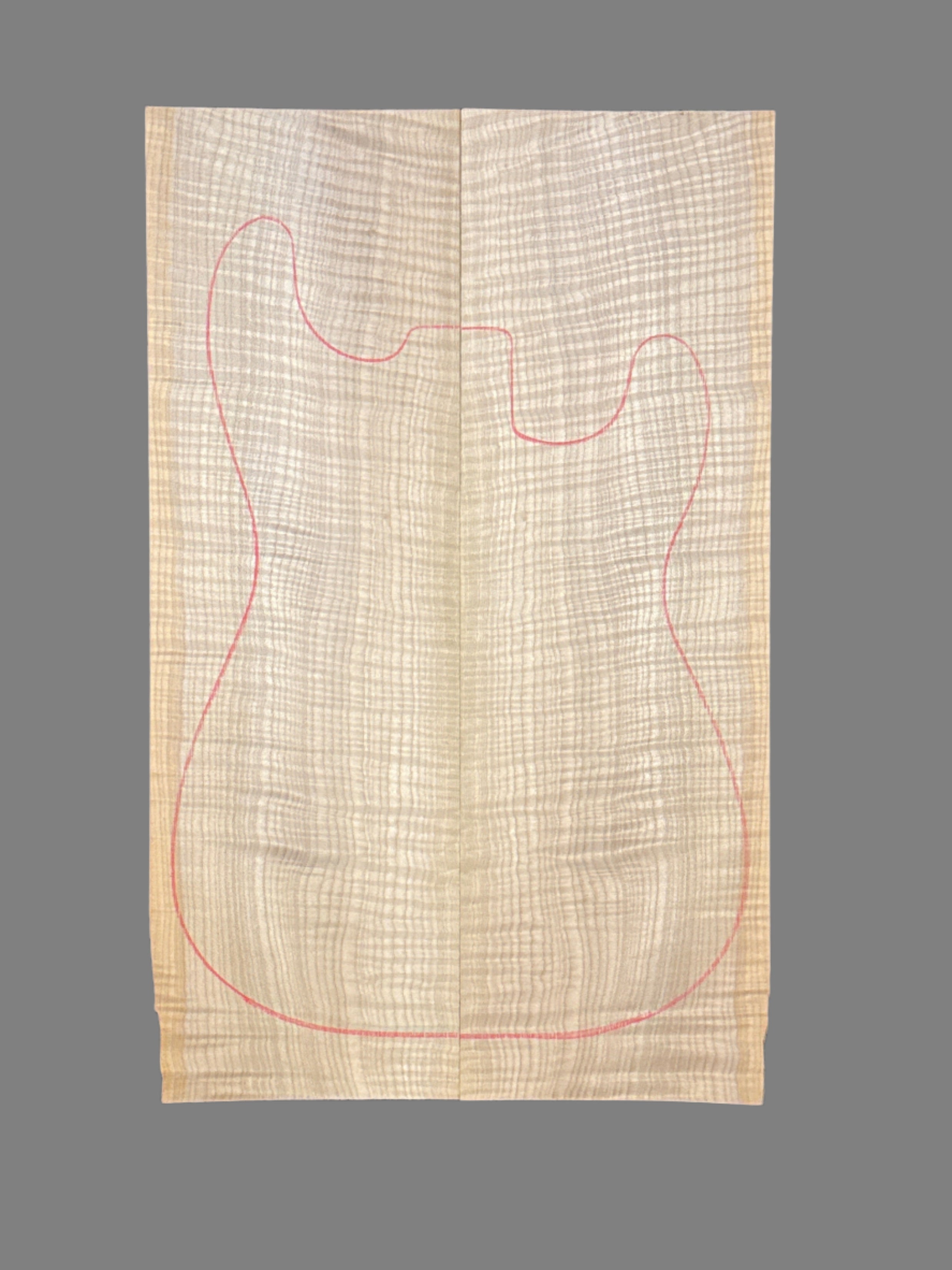 Figured Maple Electric Guitar Laminate Top 24