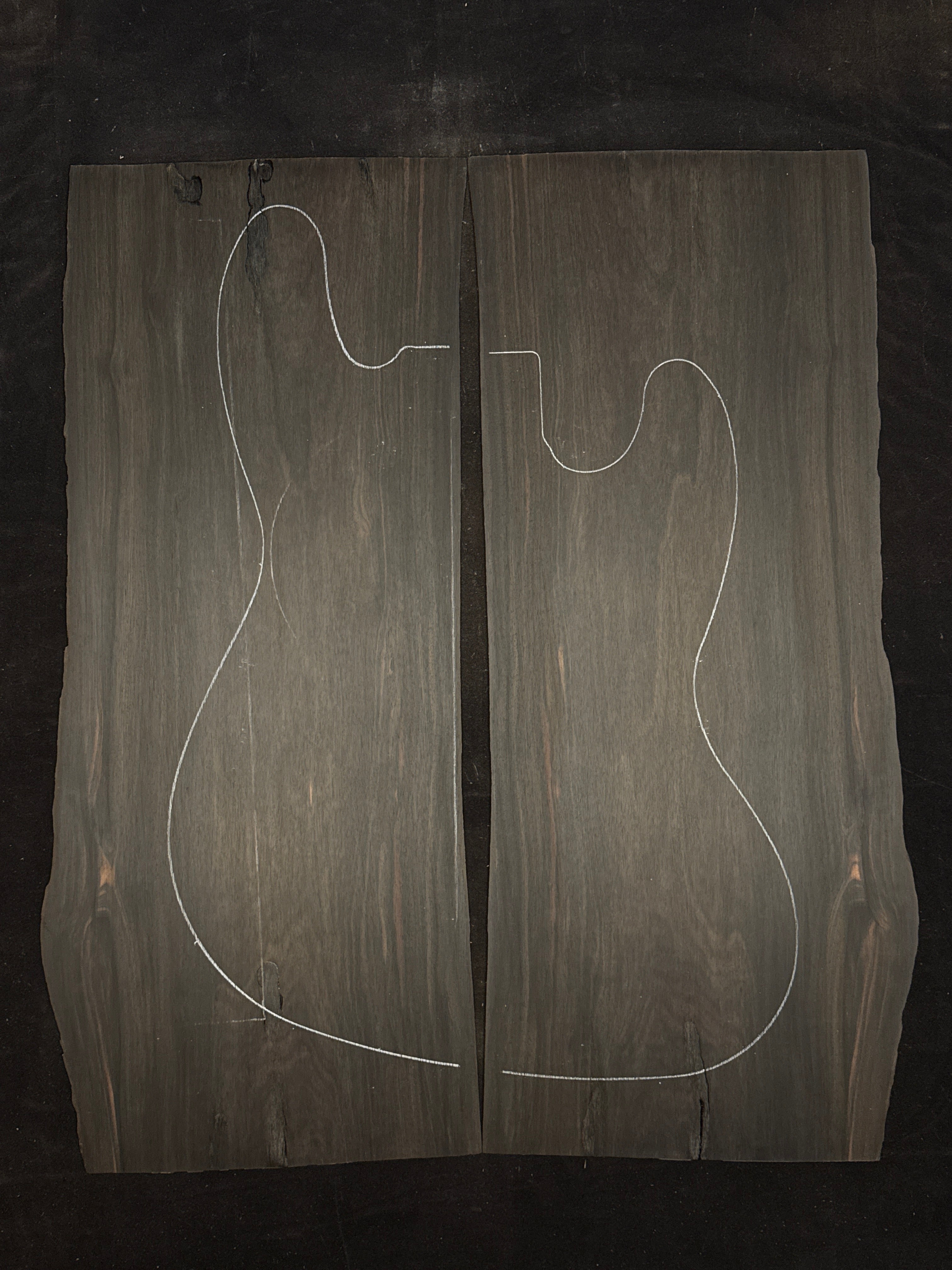 Ebony Electric Guitar/Bass Laminate Top 01