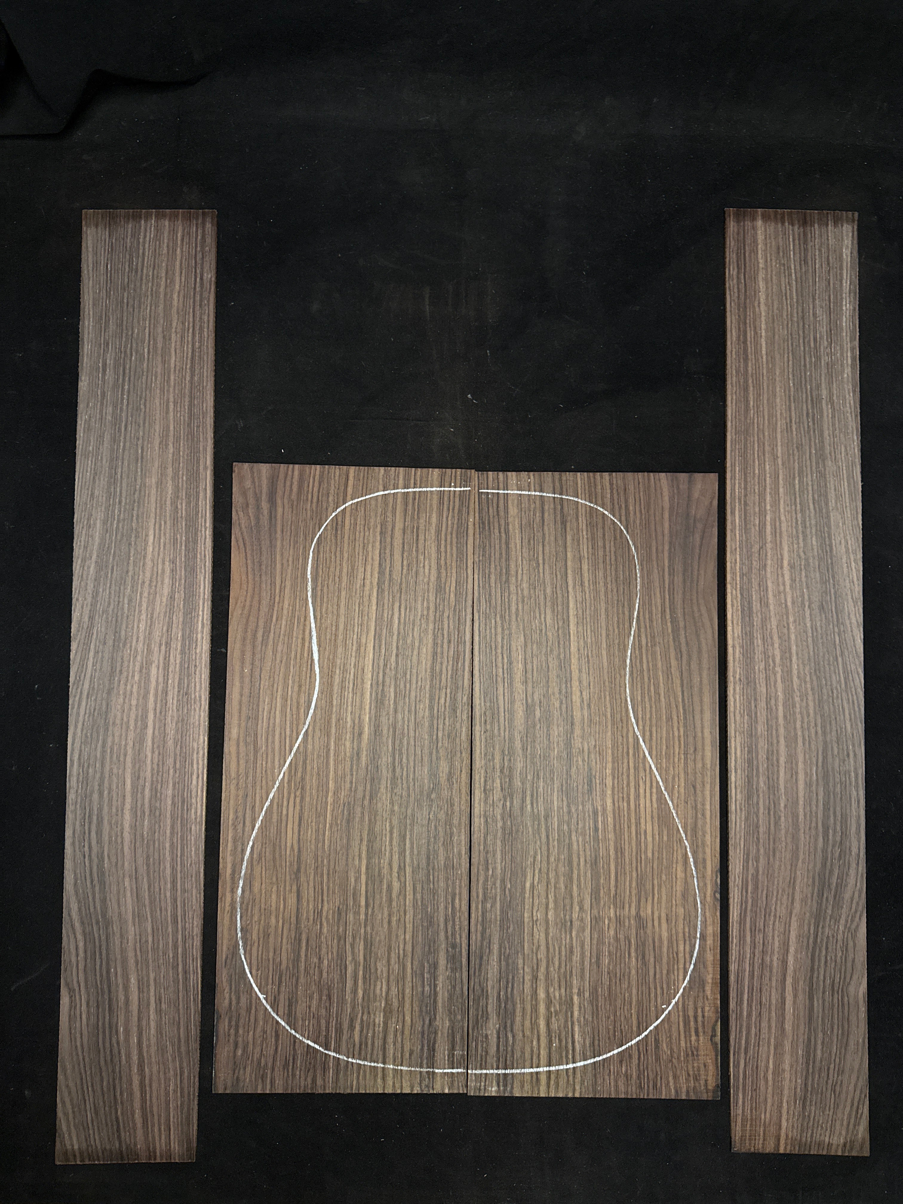 Indian Rosewood Acoustic Guitar Back and Sides Set 61