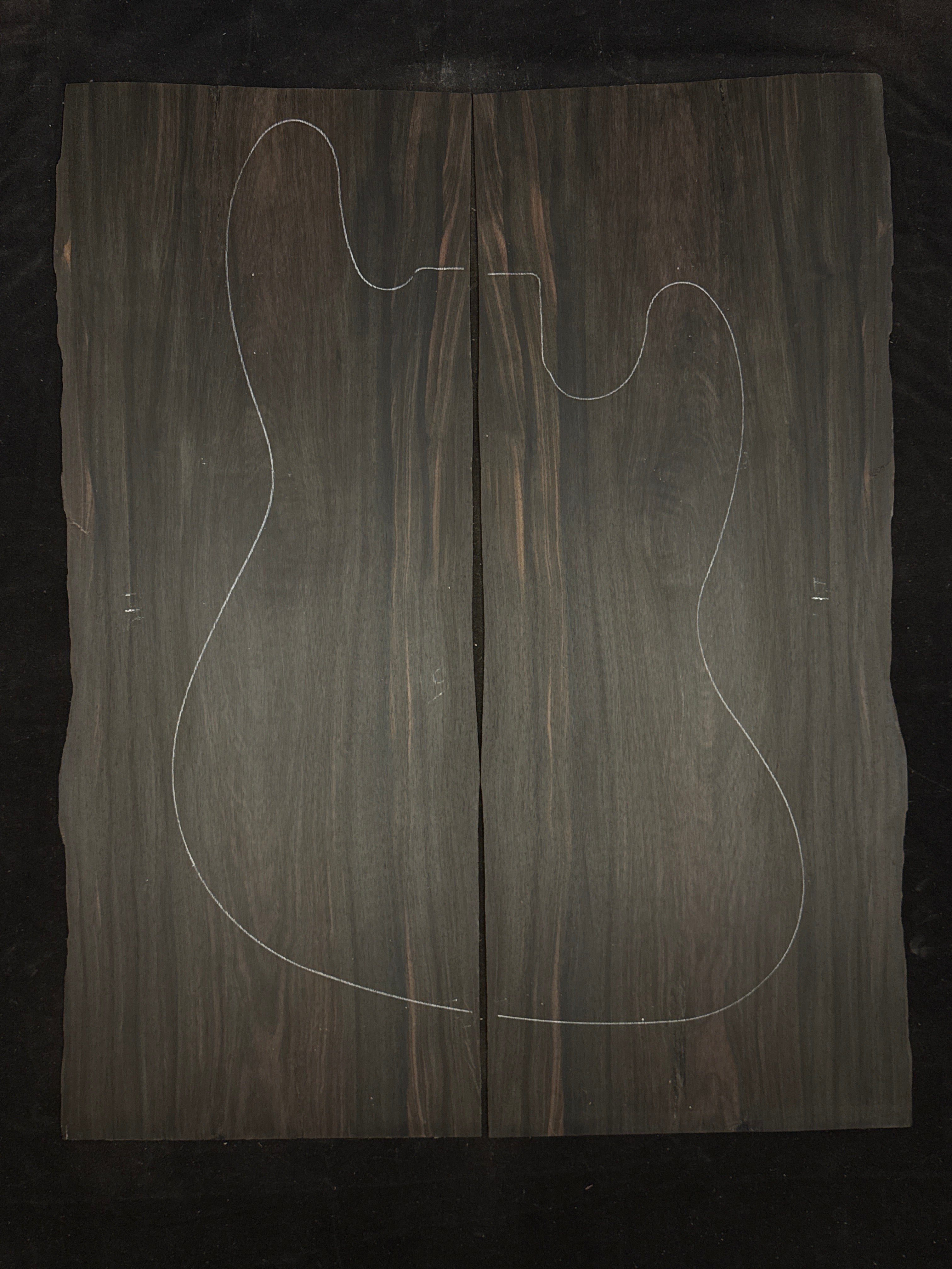 Ebony Electric Guitar/Bass Laminate Top 04
