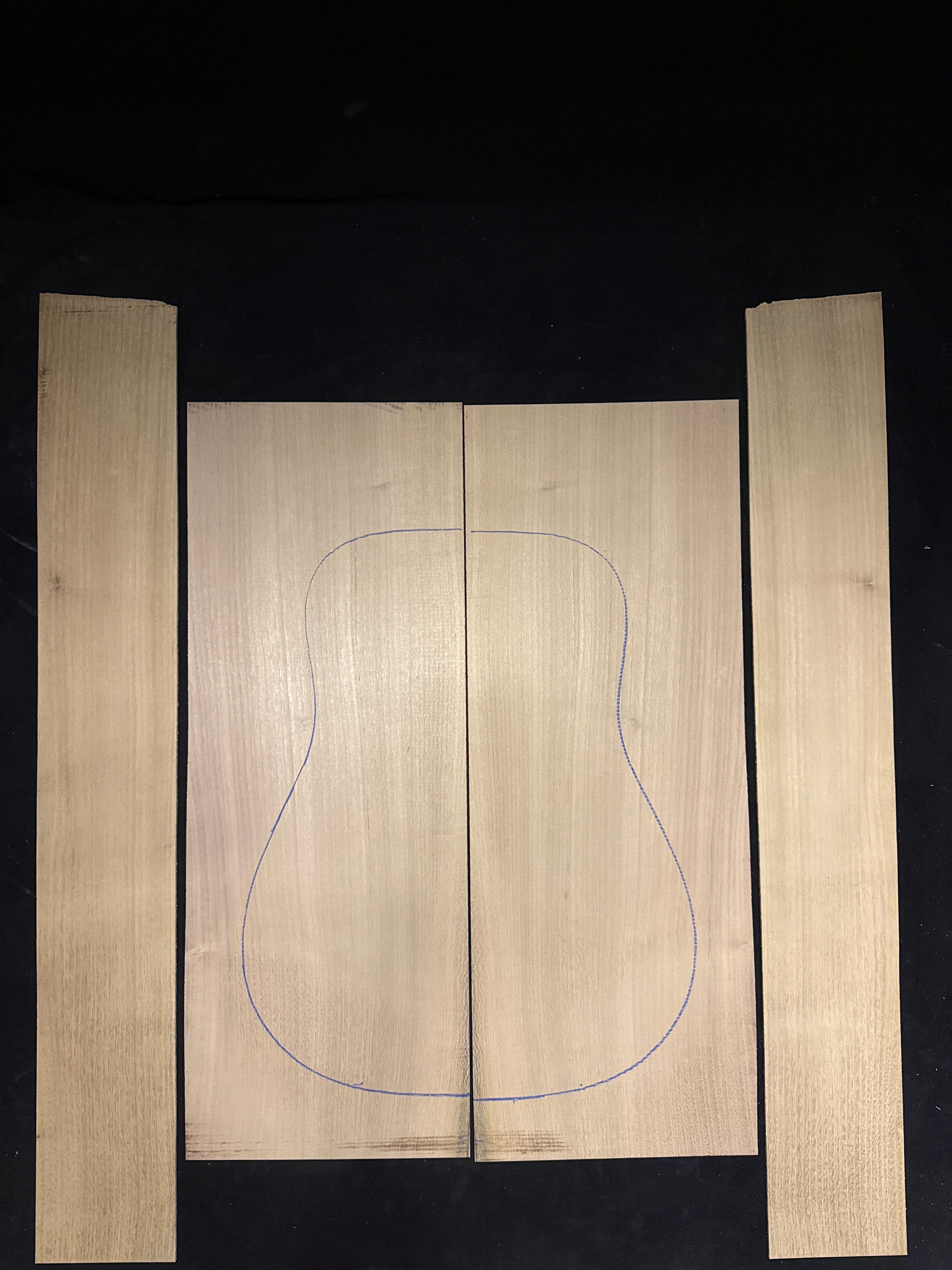 Black Locust Acoustic Guitar Back & Sides Set 17
