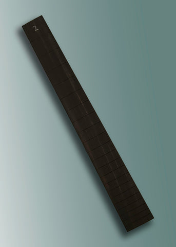 Ebony Slotted Fingerboard  24.75" Scale 12" Radius -CNC CUT