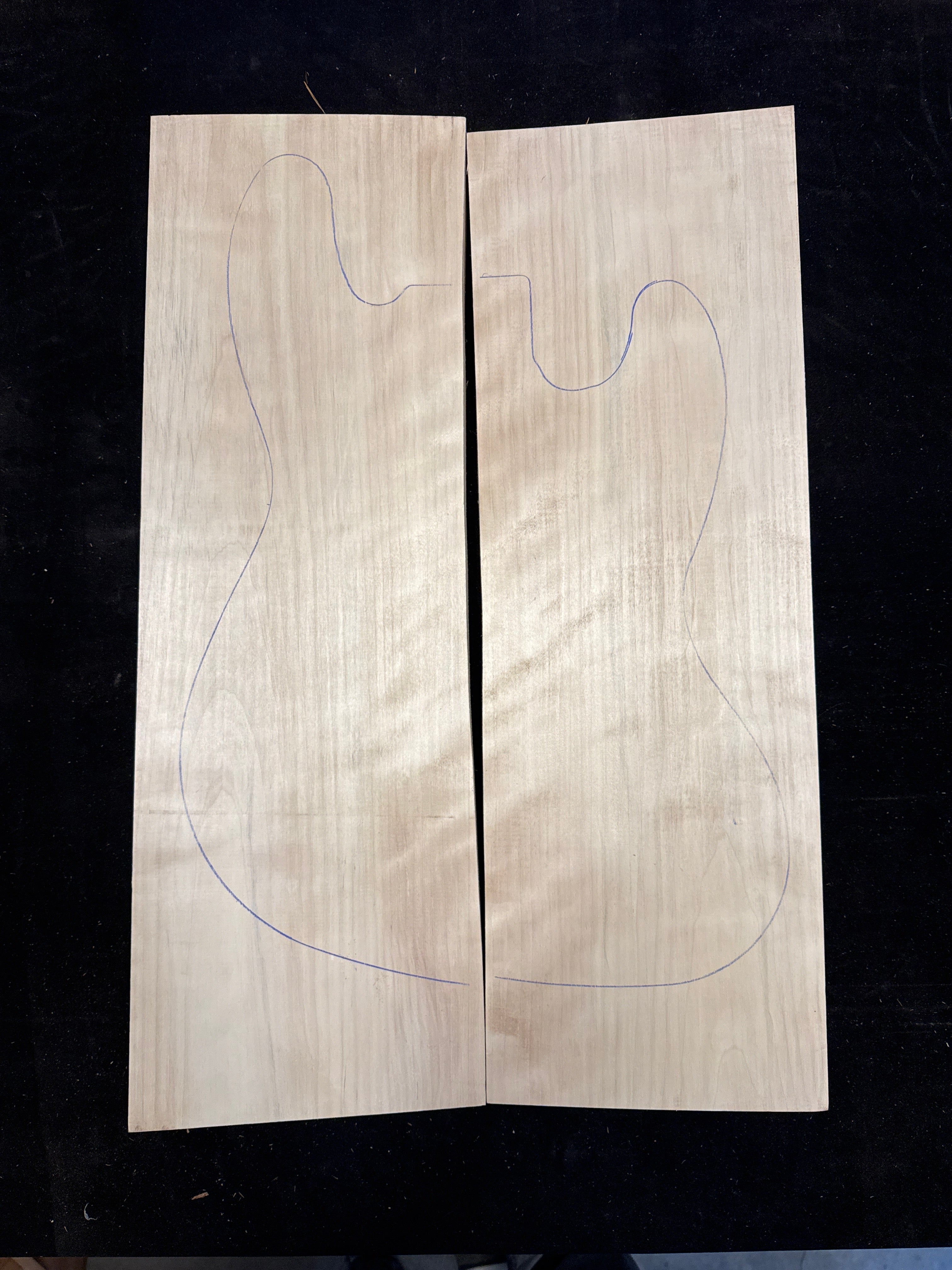 Figured Aspen 2-Piece Electric Guitar Body Blank 04