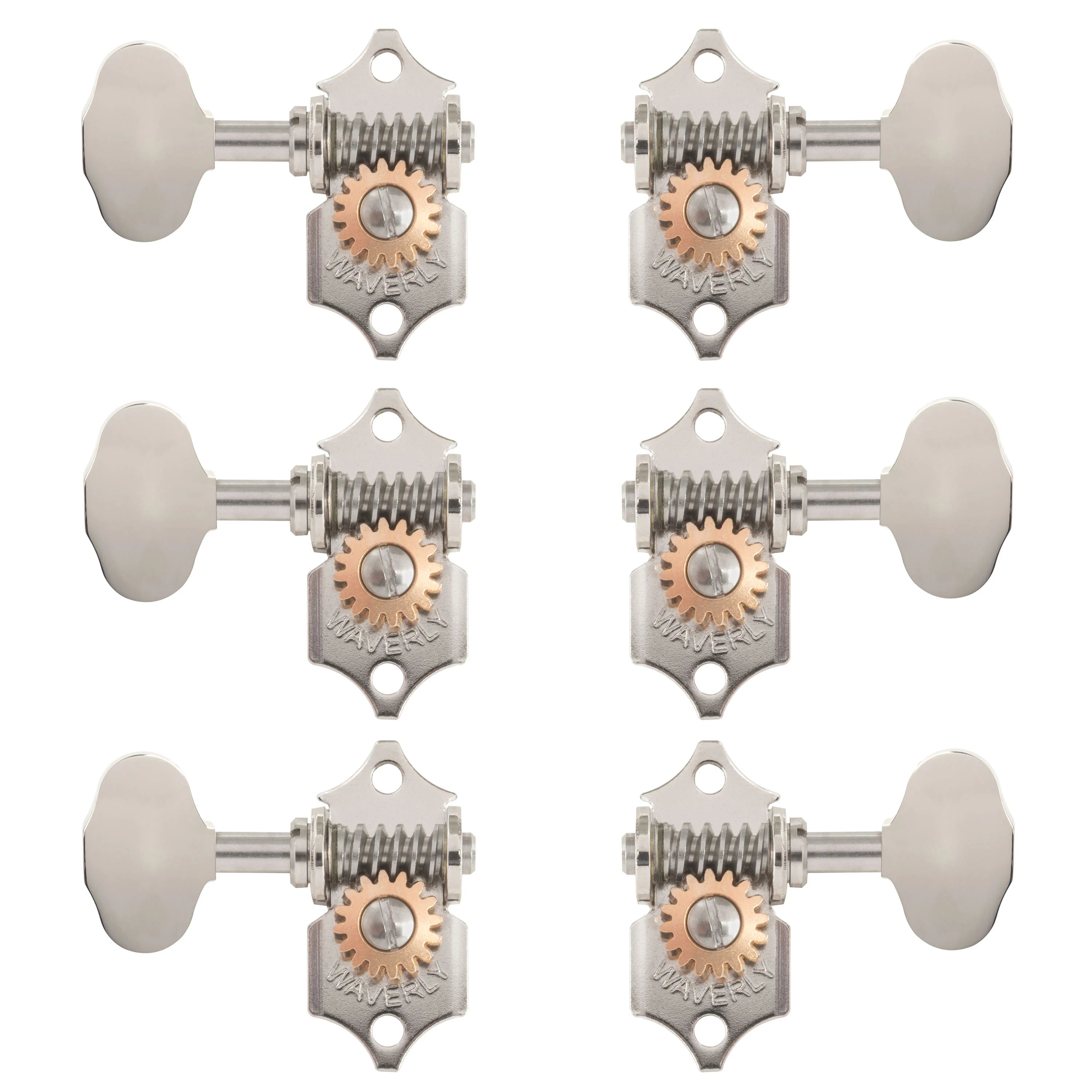 Waverly Guitar Tuners with Butterbean Knobs for SOLID Headstock