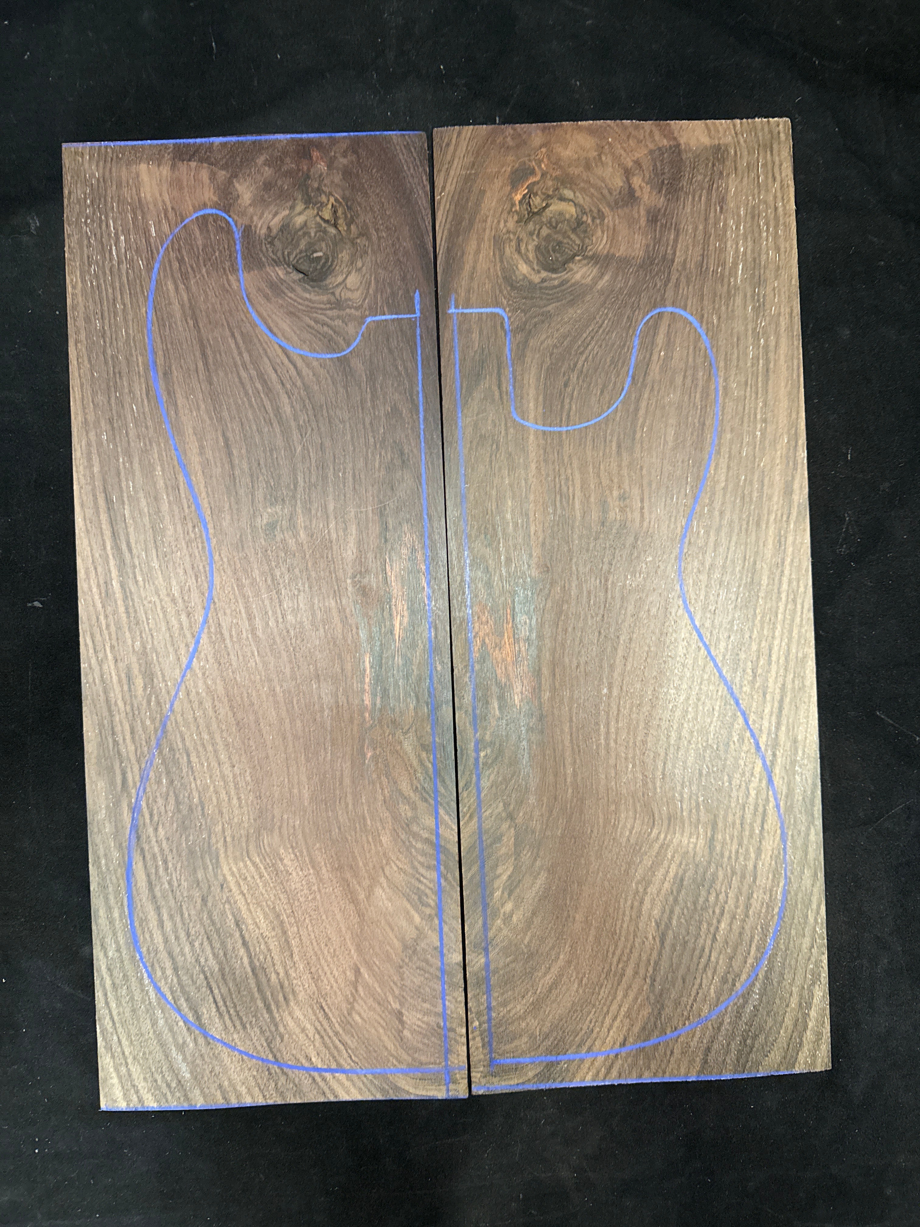 Indian Rosewood Electric Guitar Drop Top 06