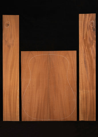 Cuban Mahogany Acoustic Guitar Back and Sides Set 01