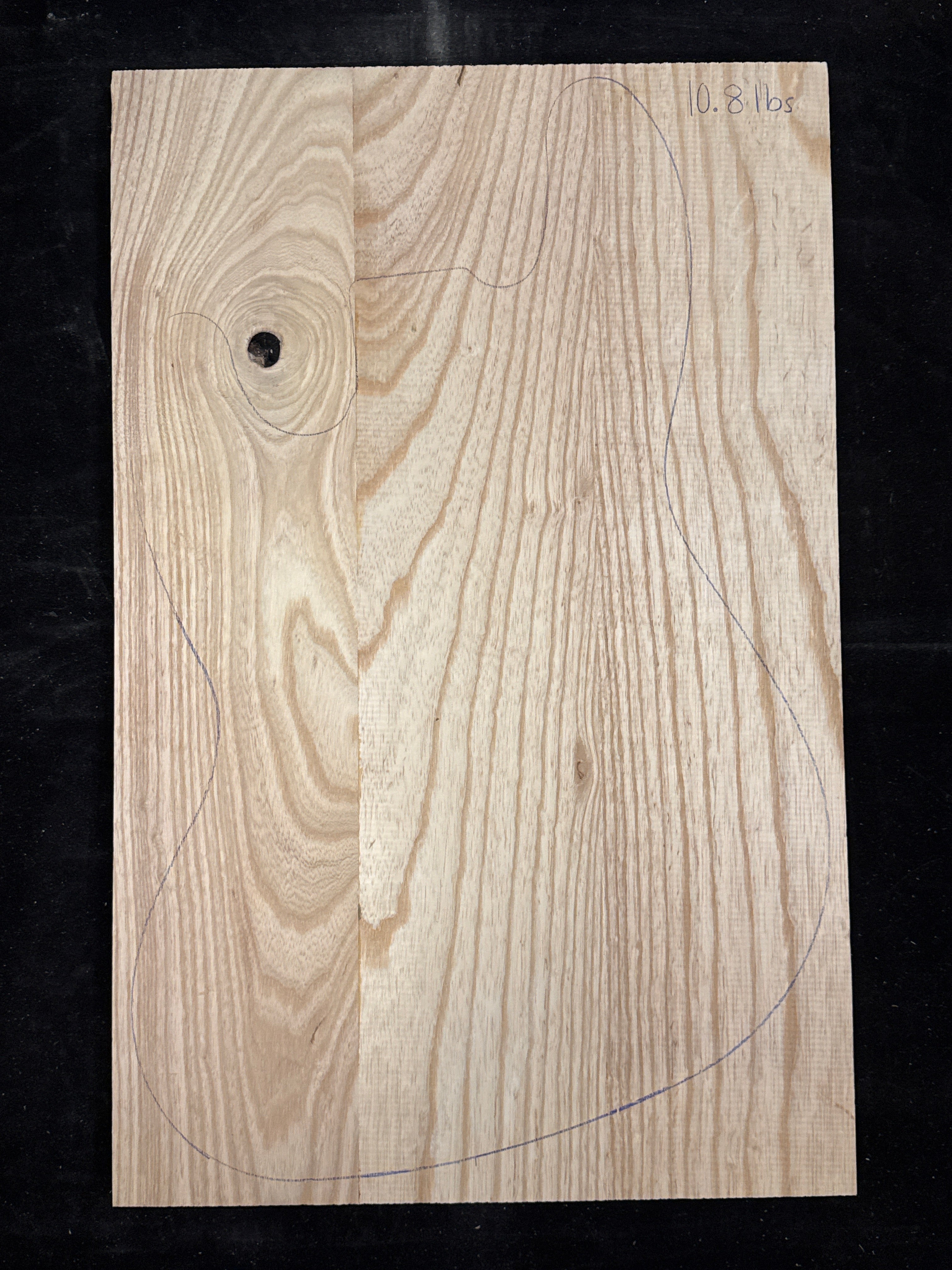 Swamp Ash 3-Piece Electric Guitar/Bass Body Blank 29