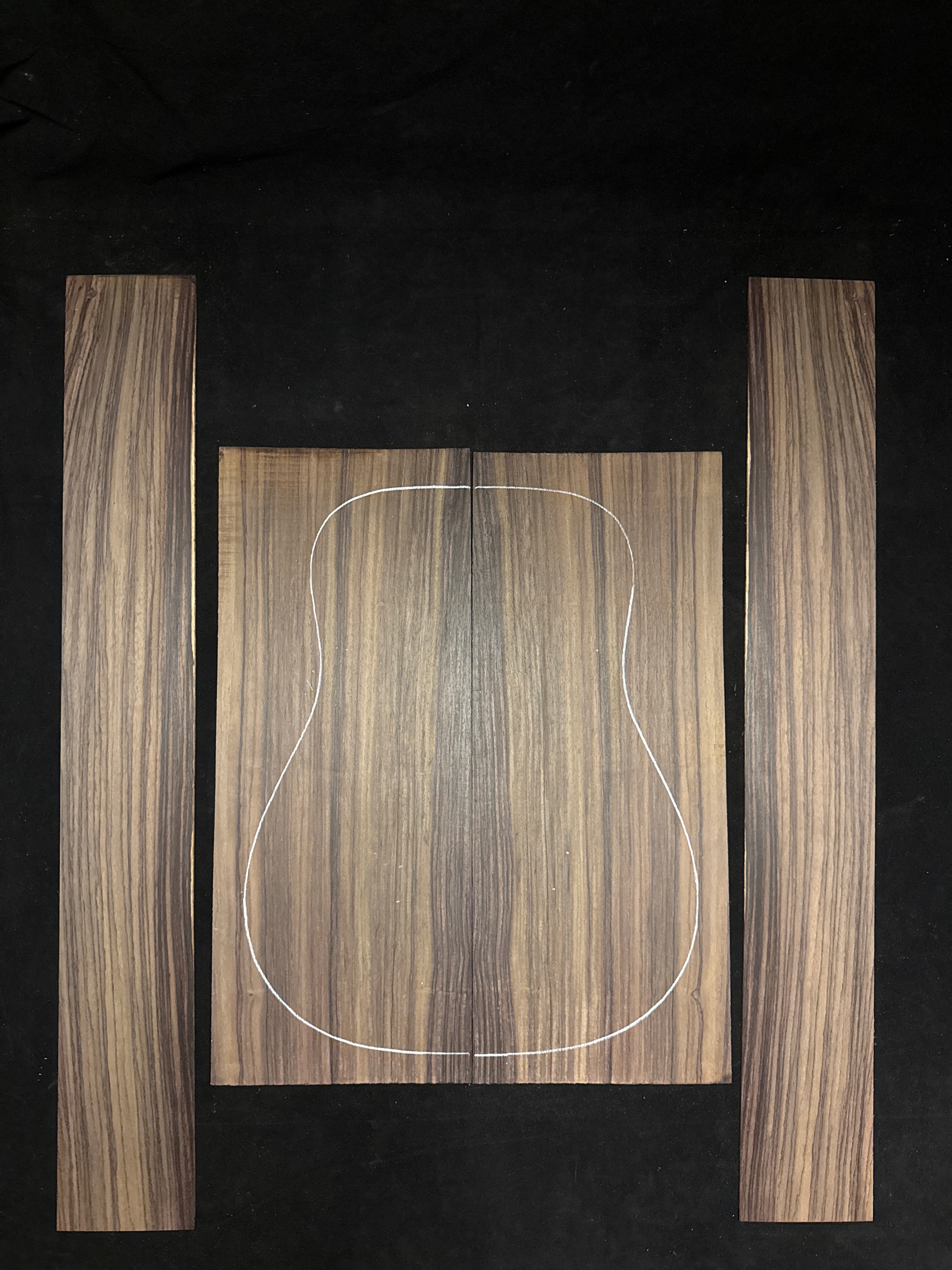 Indian Rosewood Acoustic Guitar Back and Sides Set 58
