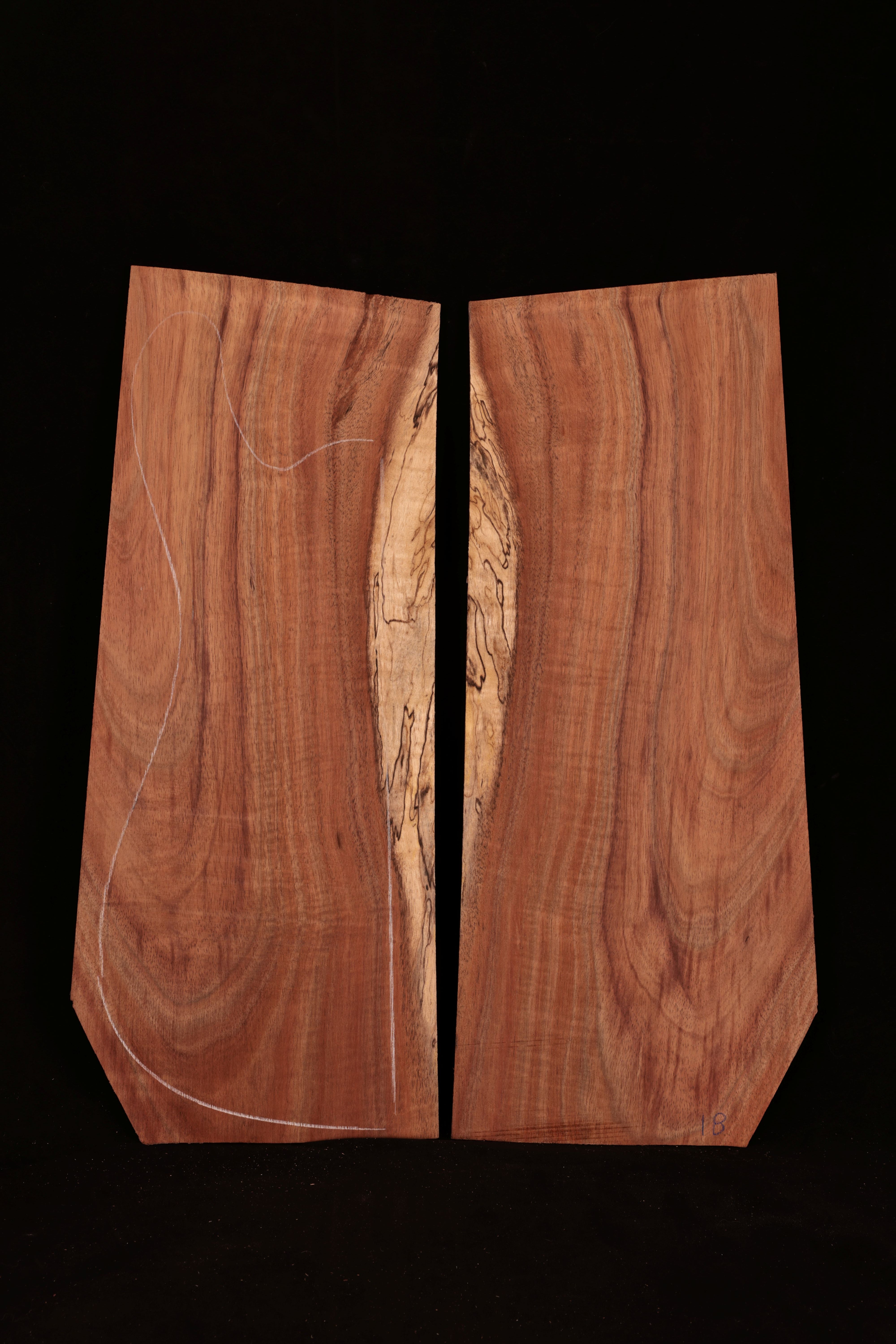 Curly Koa Electric Guitar Drop Top 03
