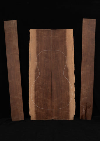 Mystery Wood Acoustic Guitar Back and Sides Set 04