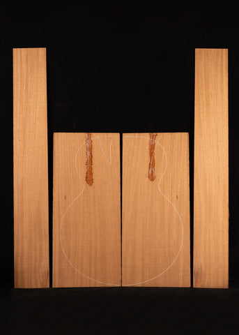 South American Mahogany Acoustic Guitar Back and Sides Set 01