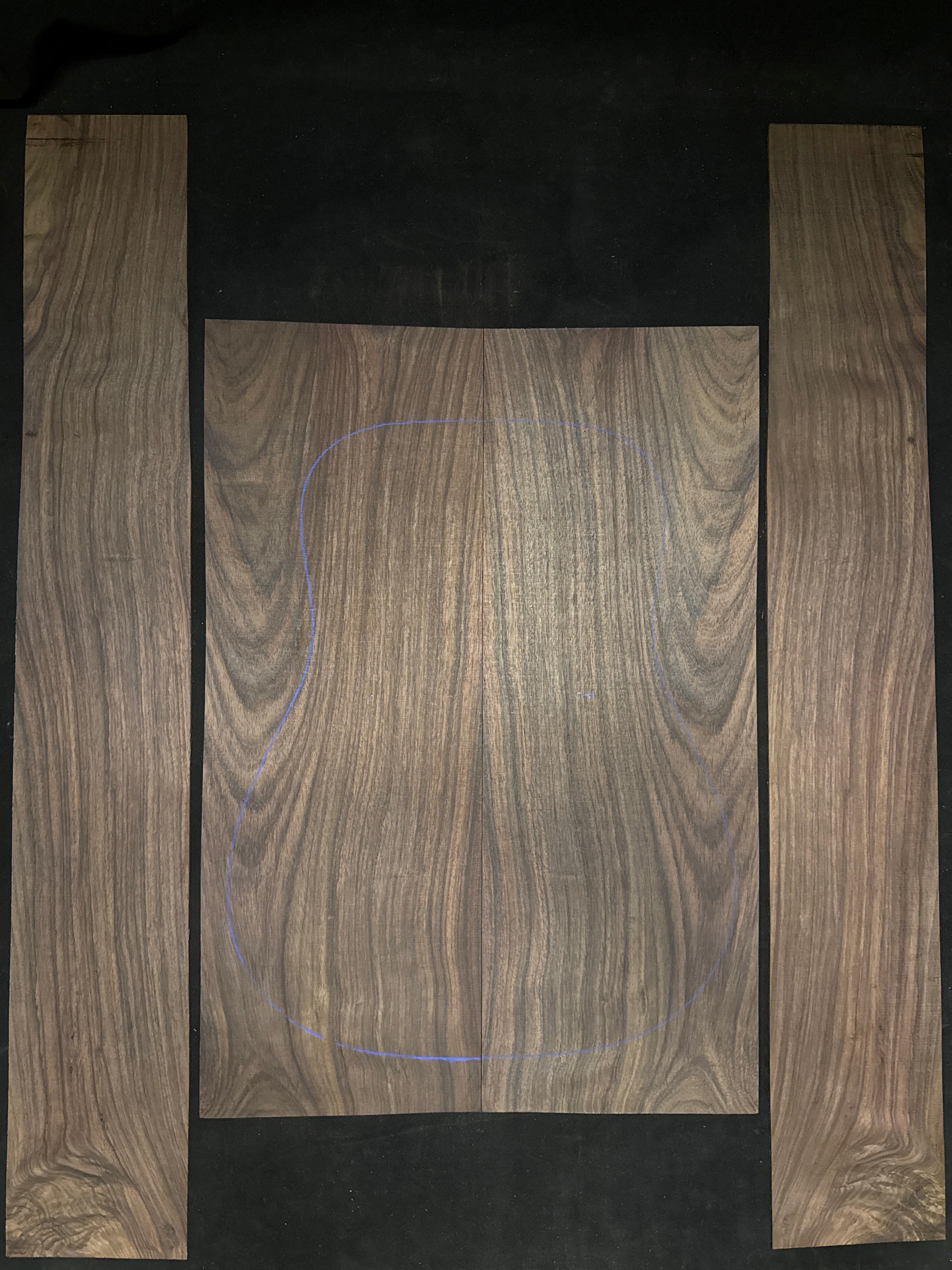Indian Rosewood Acoustic Guitar Back and Sides Set 59