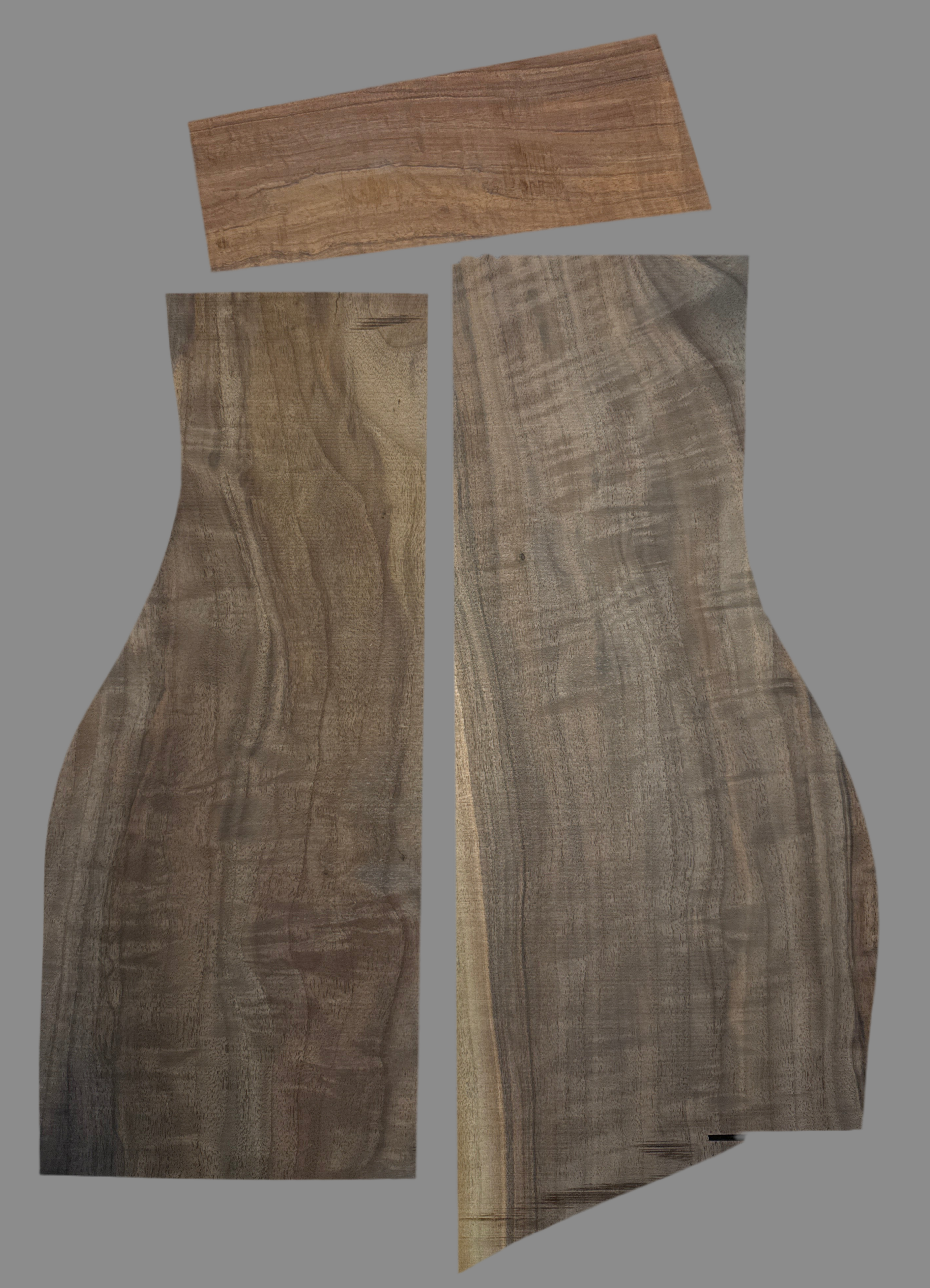 Curly Walnut Veneer Bundle 01