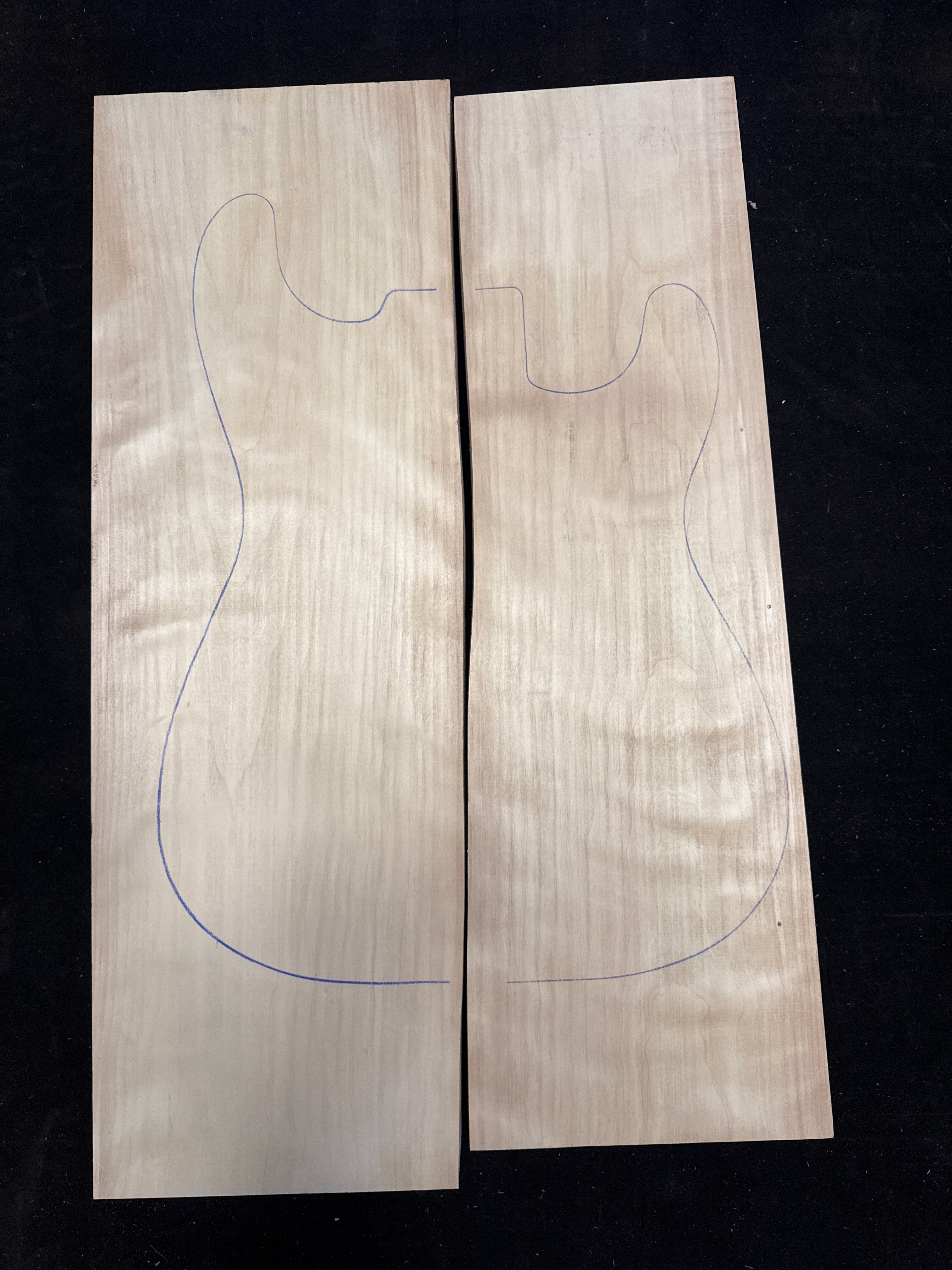 Figured Aspen 2-Piece Electric Guitar Body Blank 03