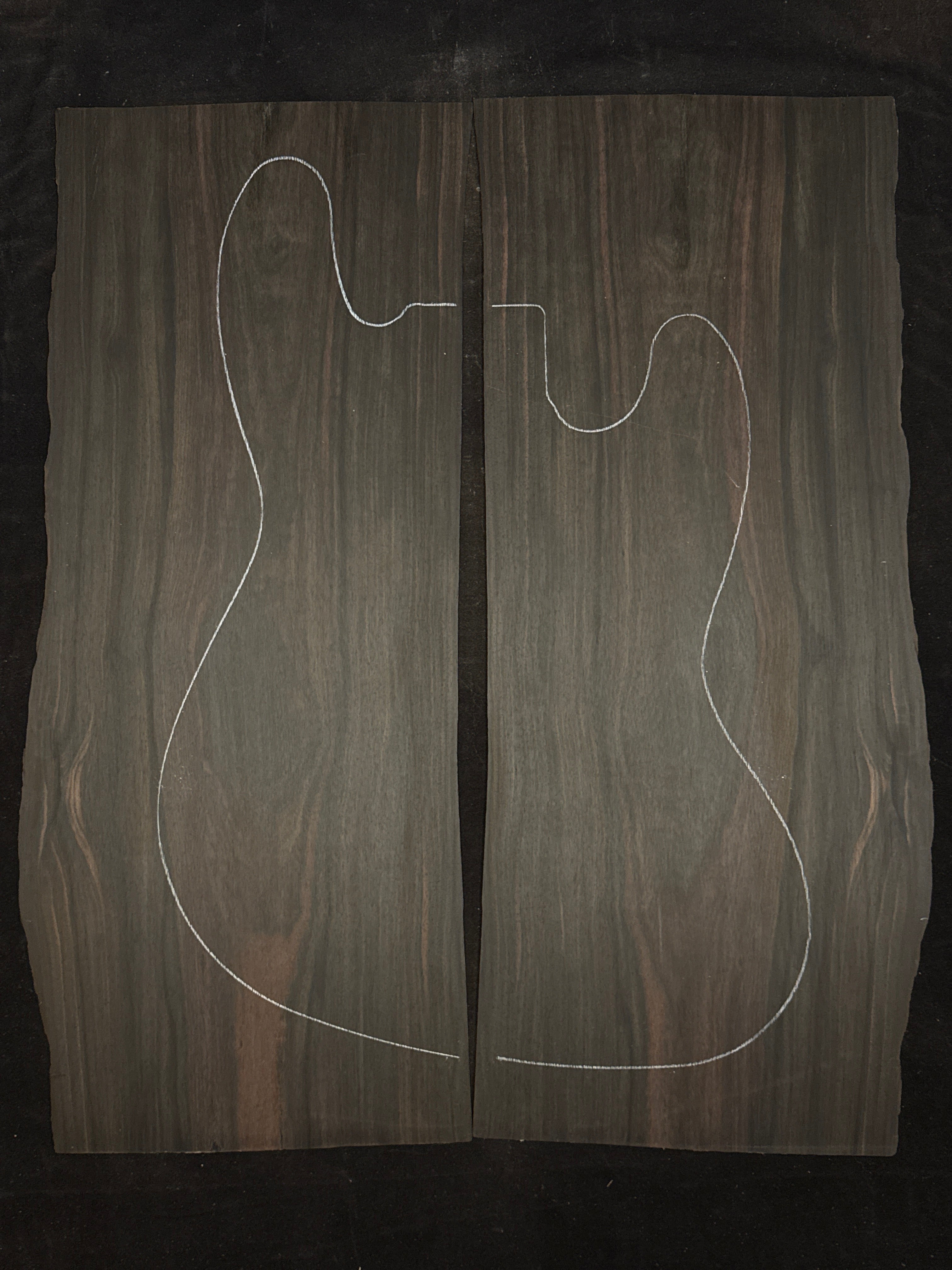 Ebony Electric Guitar/Bass Laminate Top 03